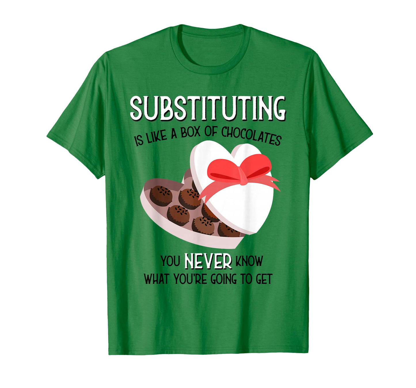 Substitute School Teacher T shirt Valentine s Day Gift T-Shirt for Men Women