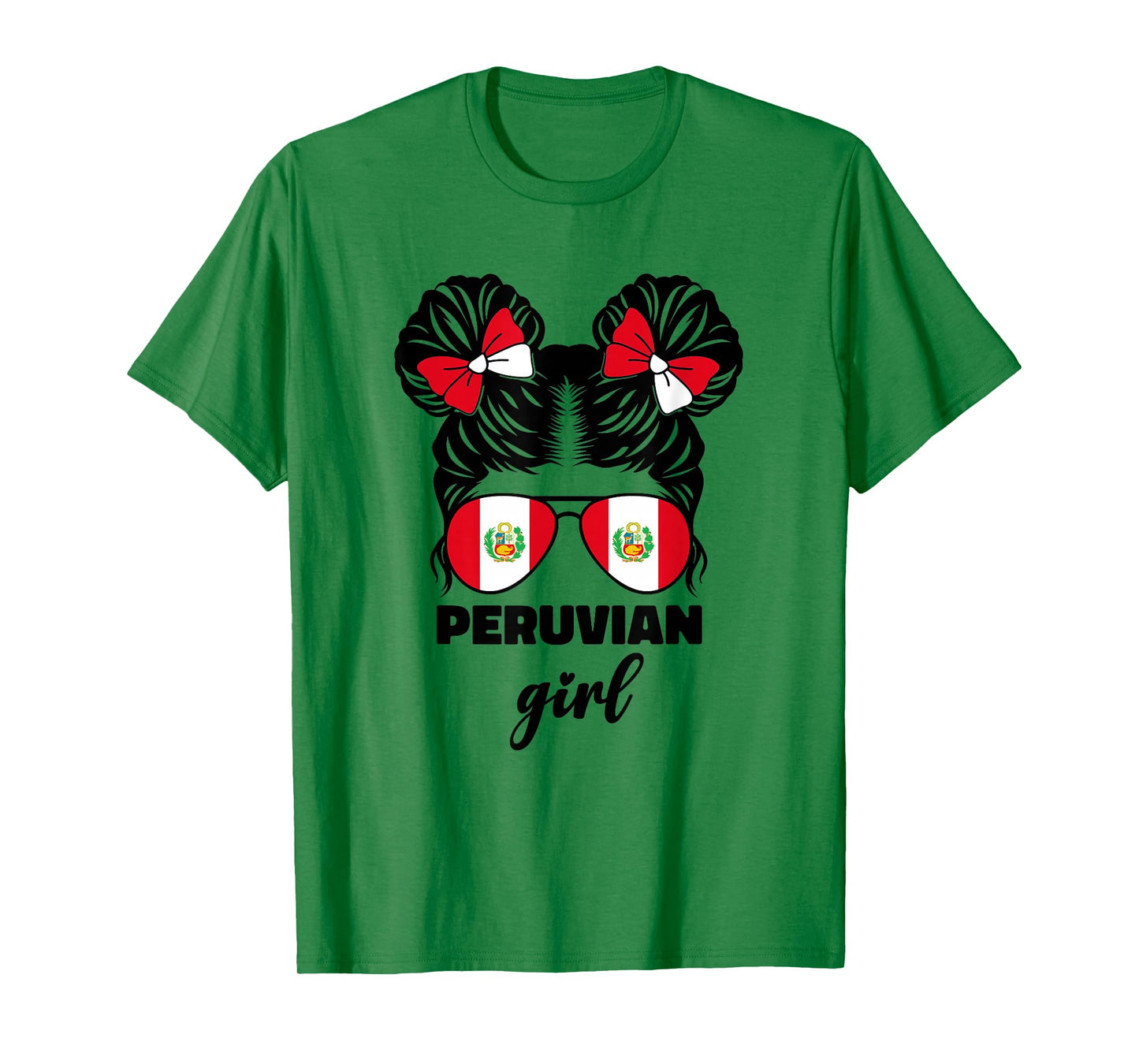 Peruvian Girl For Kids Girls Toddler Peru Flag Peruana Perú T-Shirt