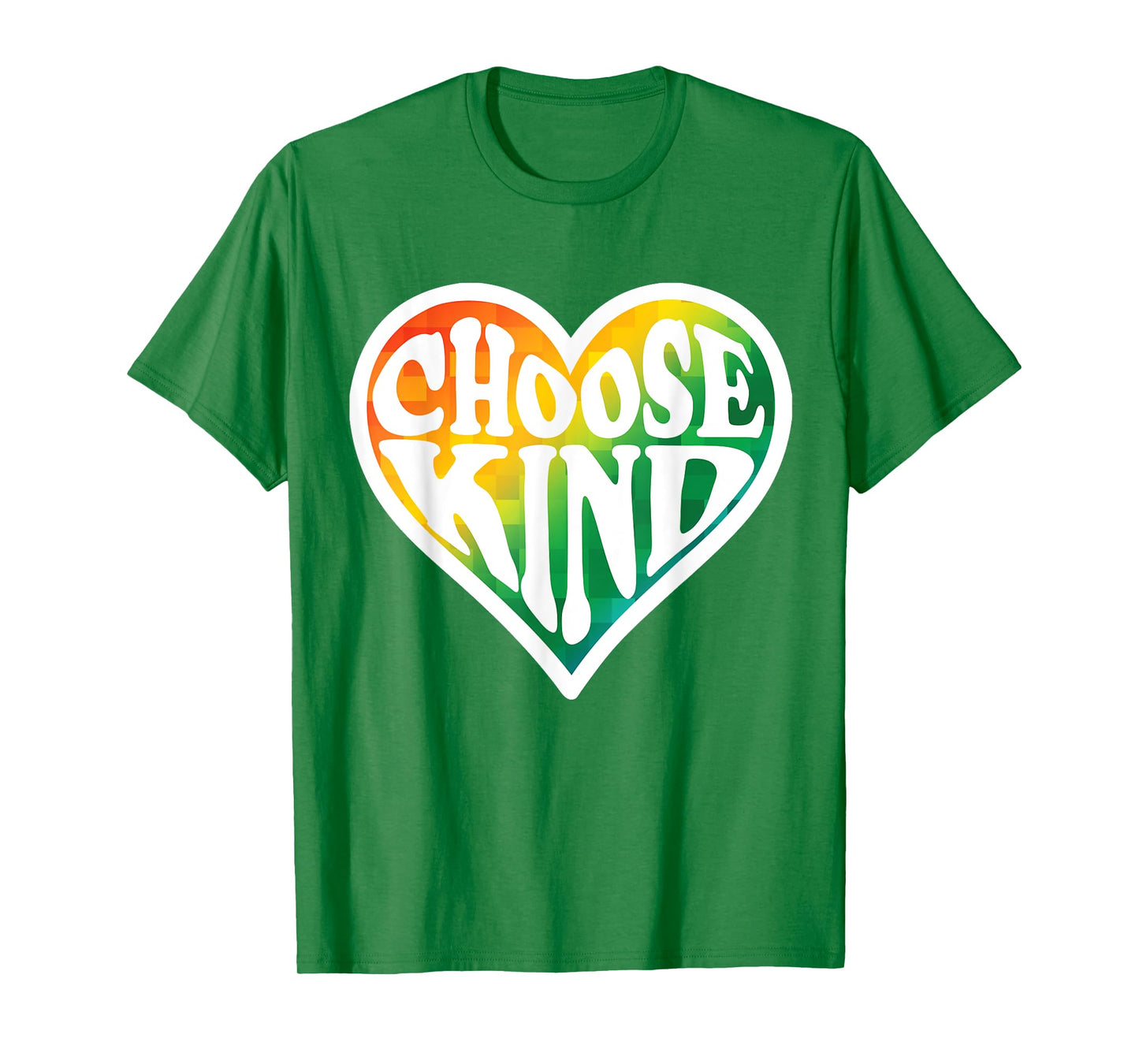 Rainbow Heart Teacher Choose Kind T-Shirt Gifts Women Kids T-Shirt