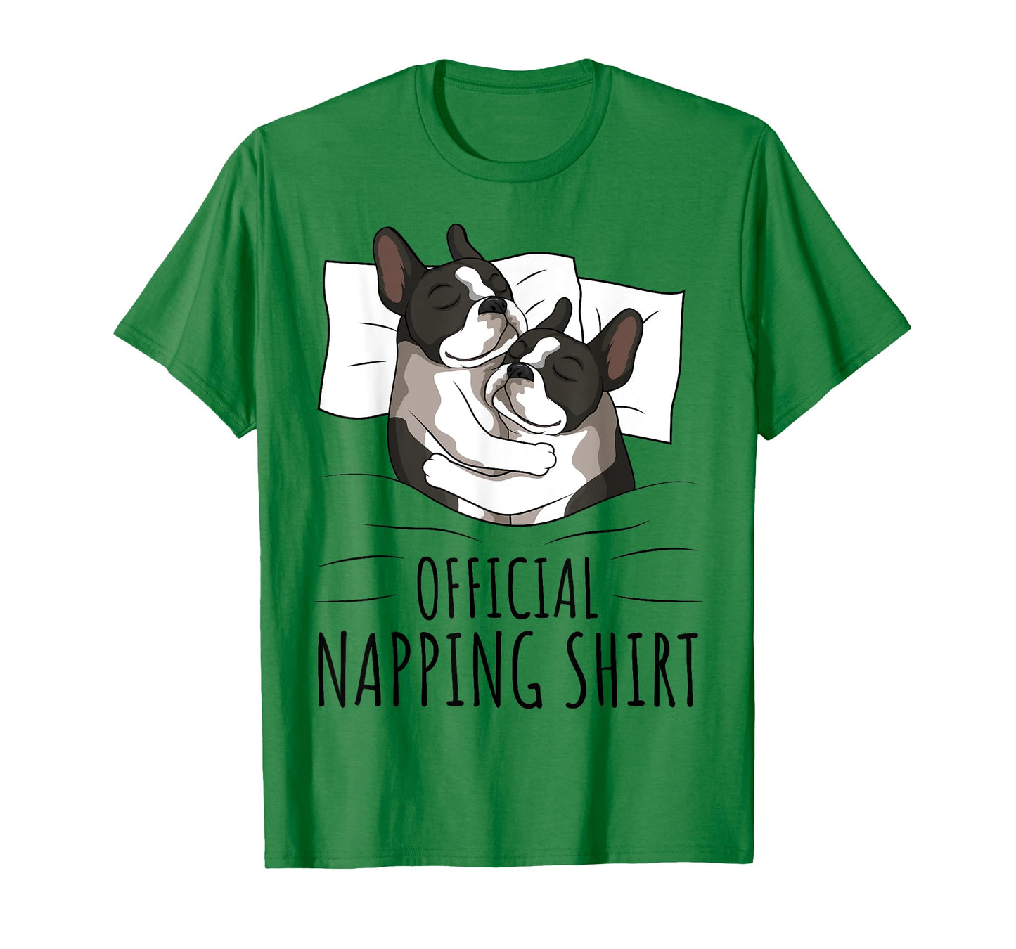 Sleeping Boston Terrier Dog Lover Official Napping T-Shirt for Men Women Kids