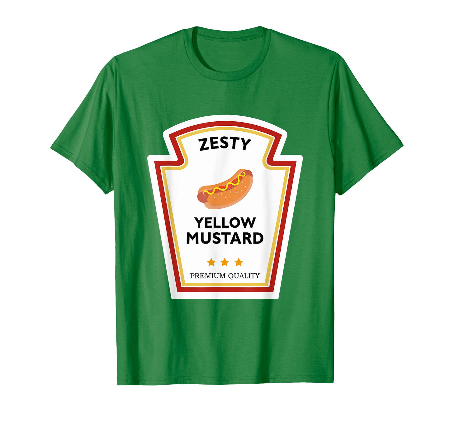 Zesty Yellow Mustard Condiment Group Costume T-Shirt