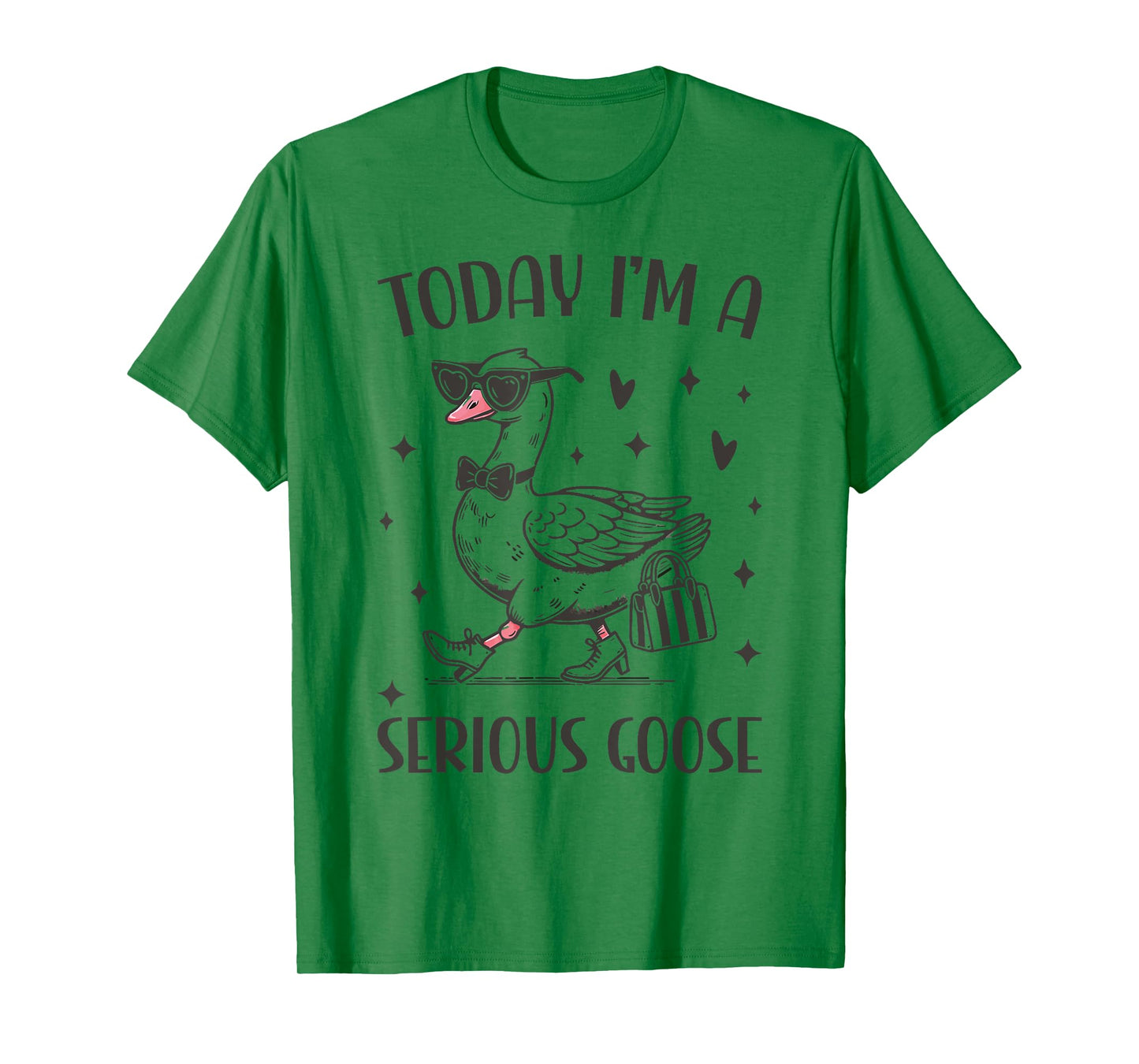 Today I'm A Serious Goose Funny Cowboy Goose T-Shirt