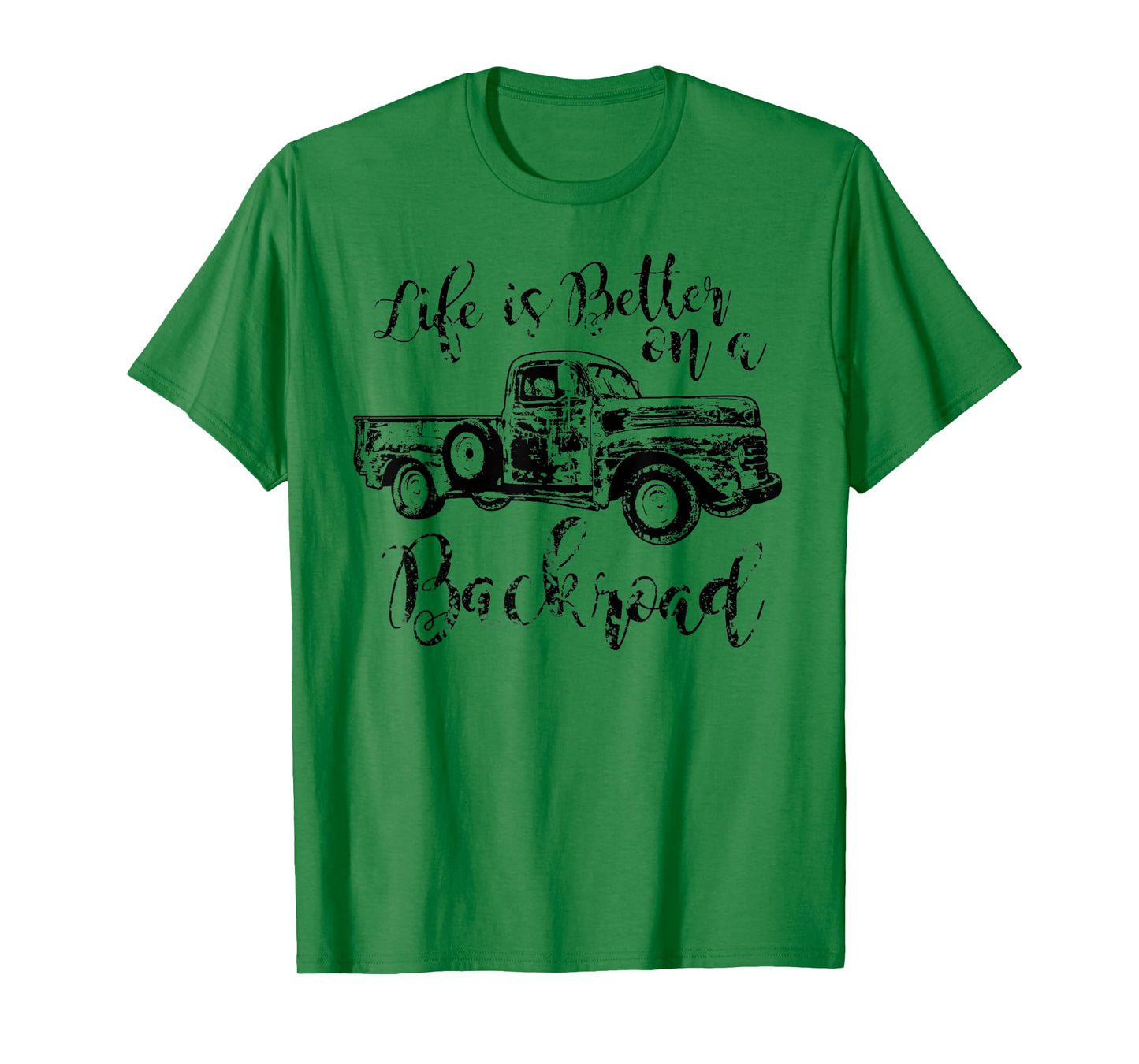 Life is better on a backroad country southern woman Vintage T-Shirt