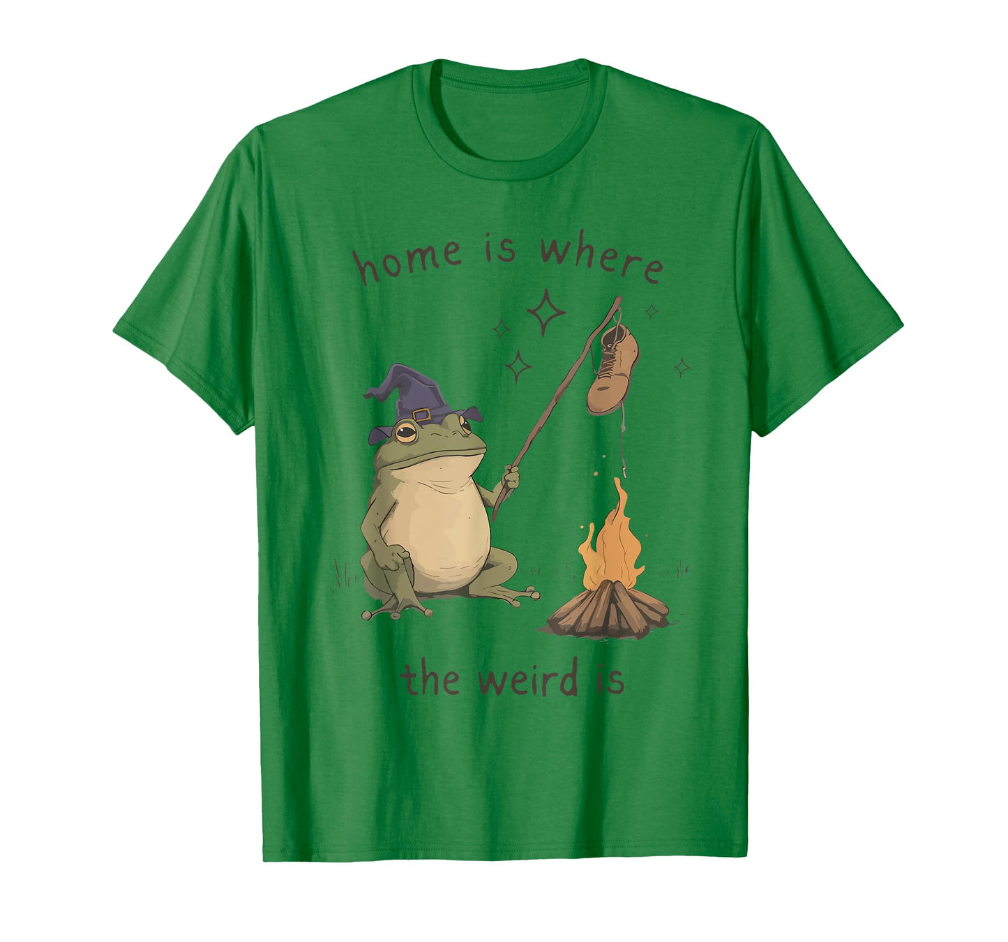 Home is Where The Weird is Frog Roasting Boot T-Shirt