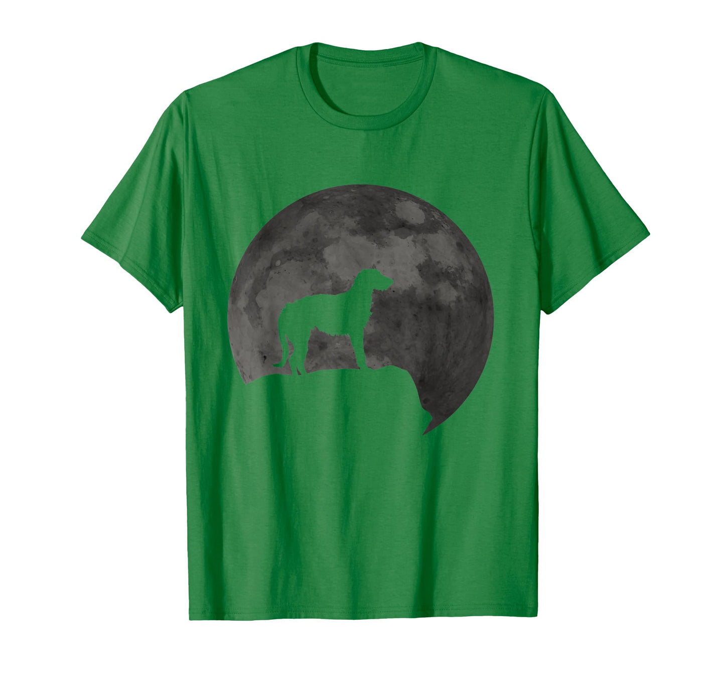 Moon And Dog Silhouette - Irish Wolfhound T-Shirt