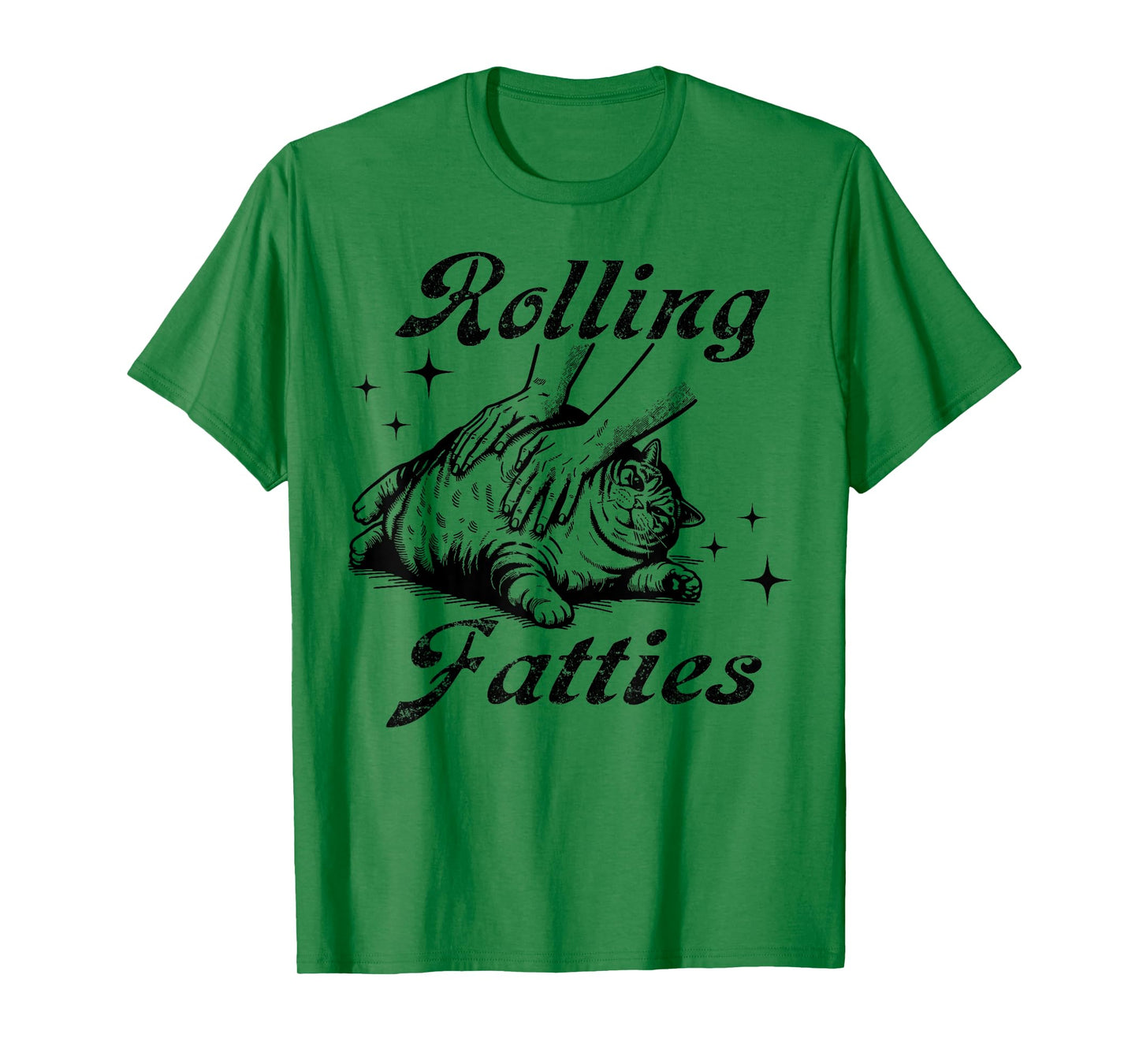 Rolling Fatties Cat Funny Cute Cat Lover Kitten Owner T-Shirt for Men Women Girls Kids
