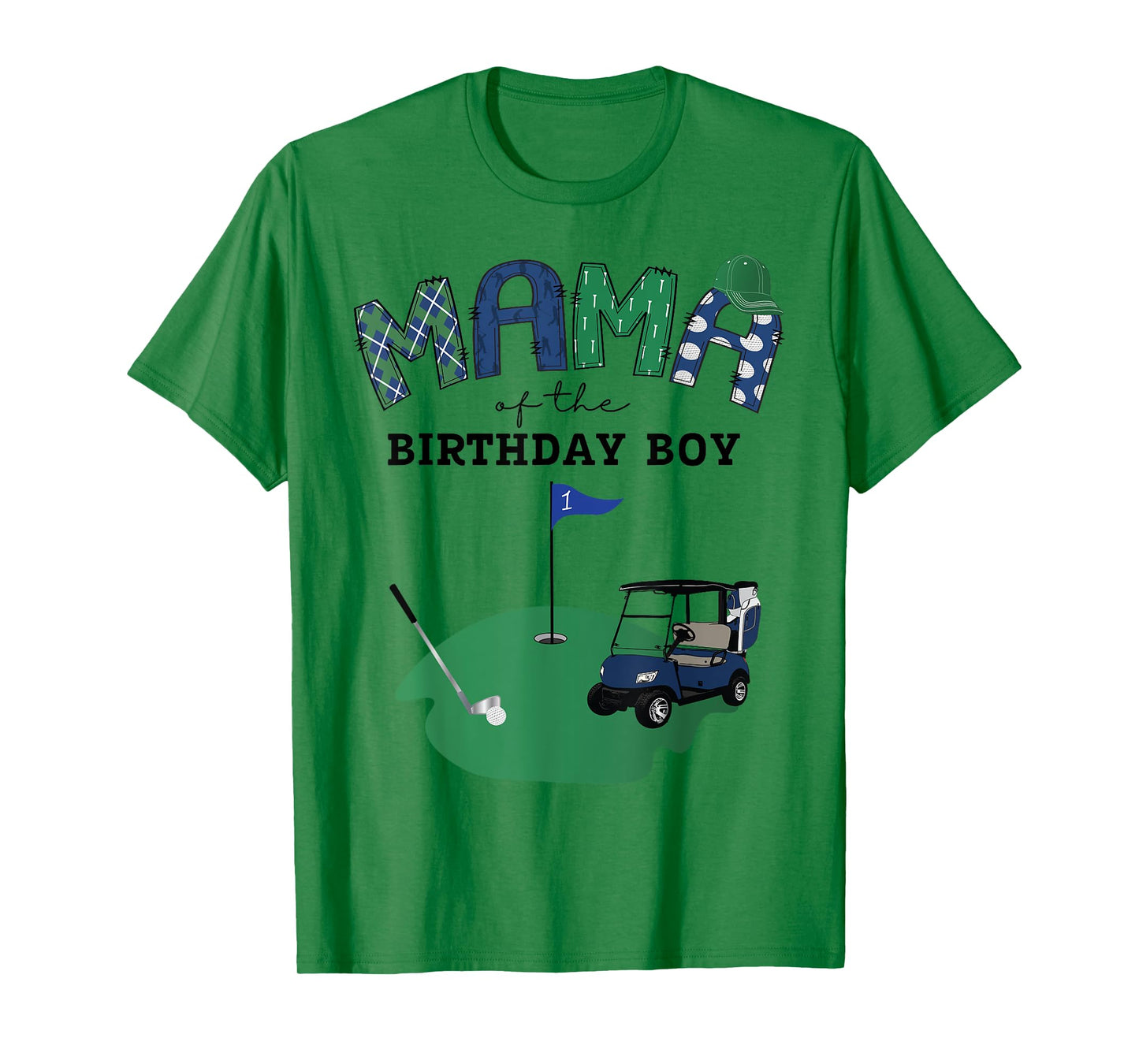 Mama Of The Birthday Boy Hole in One Golf 1St Birthday T-Shirt