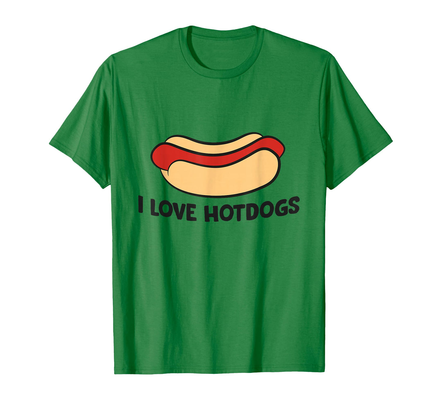 I Love Hotdogs Funny Hot Dog Lover T-Shirt
