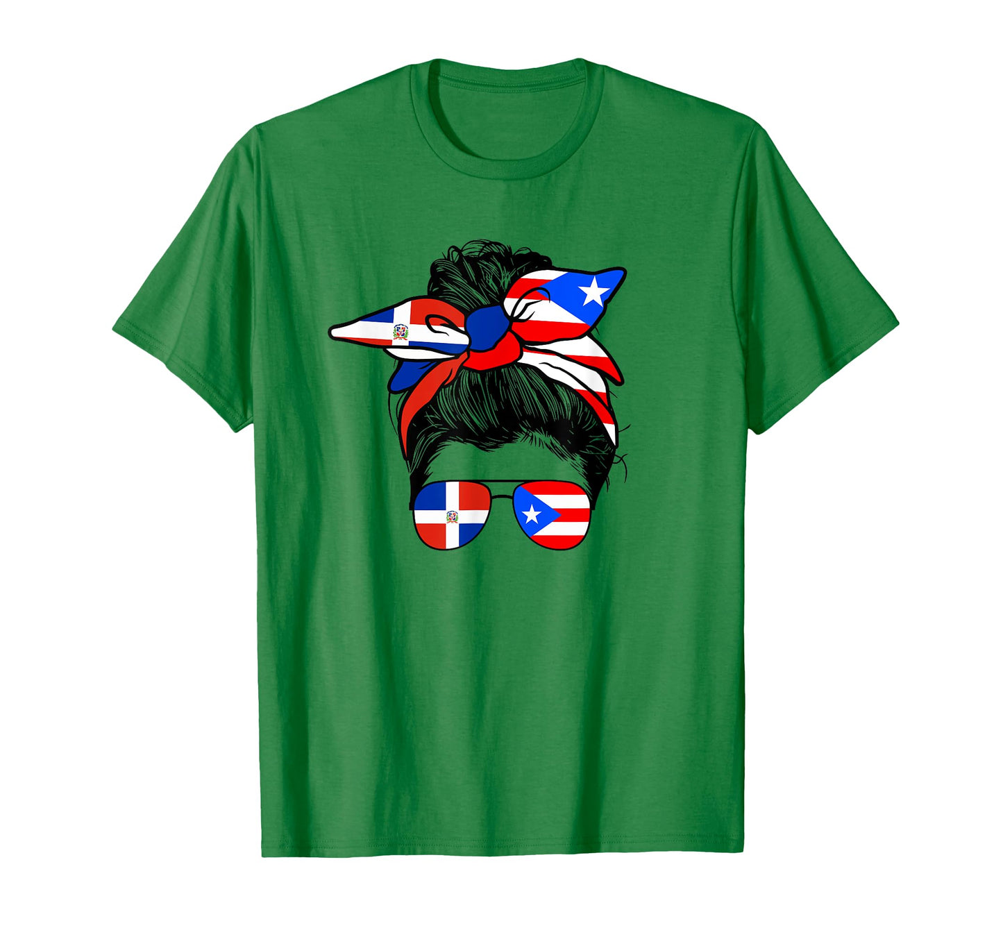 Half Dominican And Puerto Rican Rico Flag DominiRican Girl T-Shirt