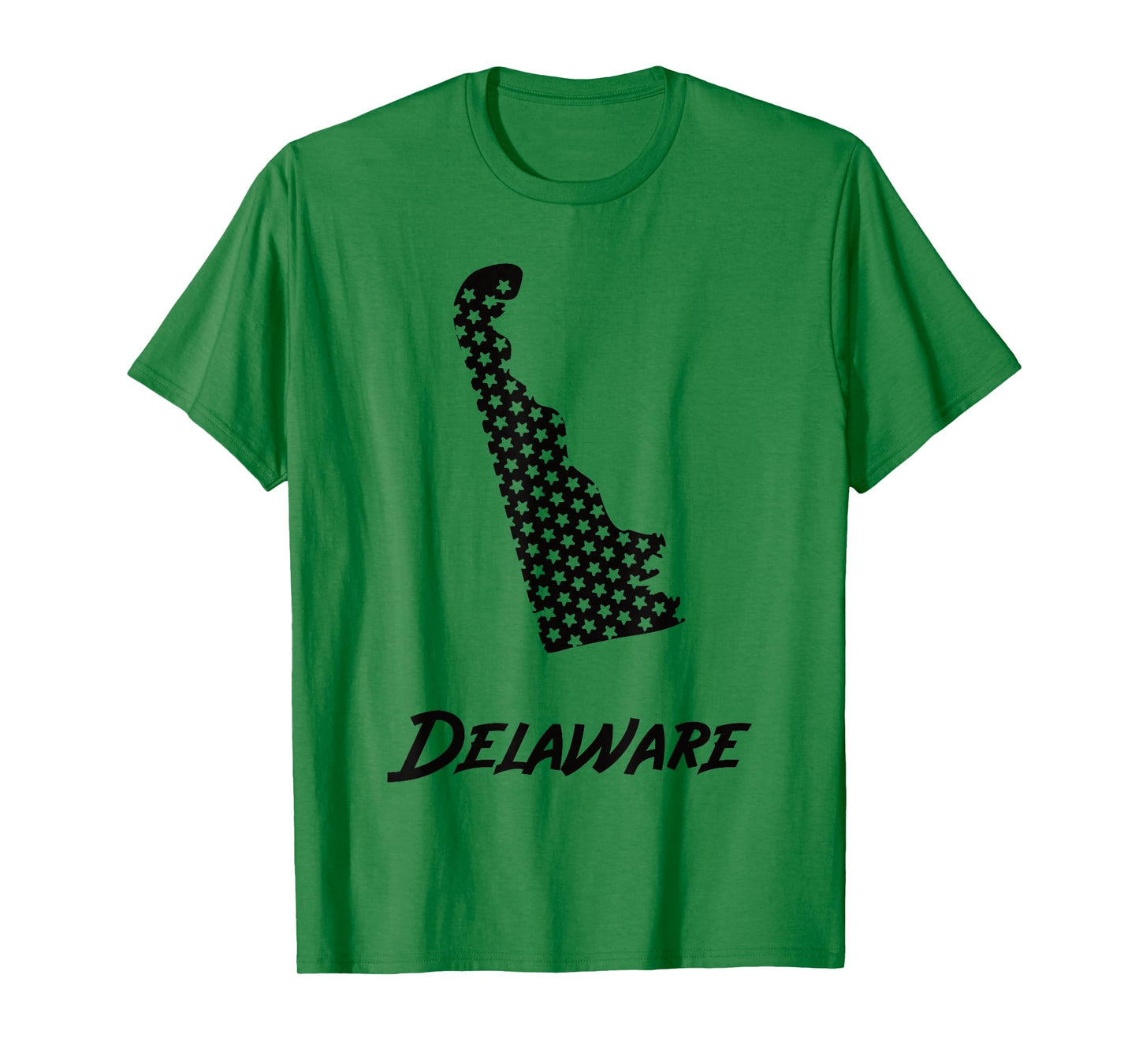 Delaware USA State Outline Stars Vintage Retro Design T-Shirt