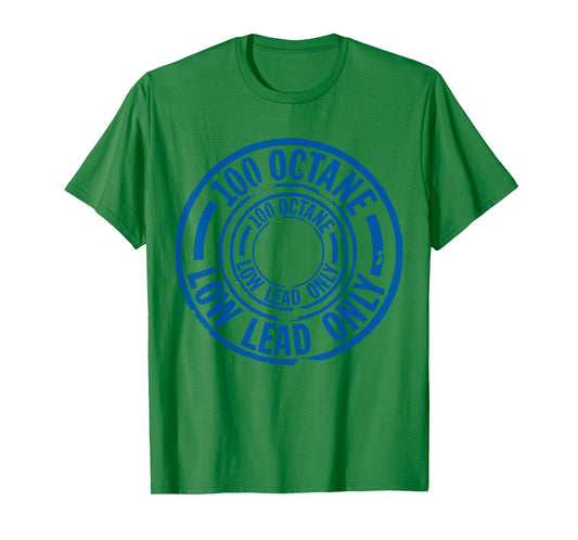 100LL General Aviation Pilot Flying Airplane T-Shirt T-Shirt