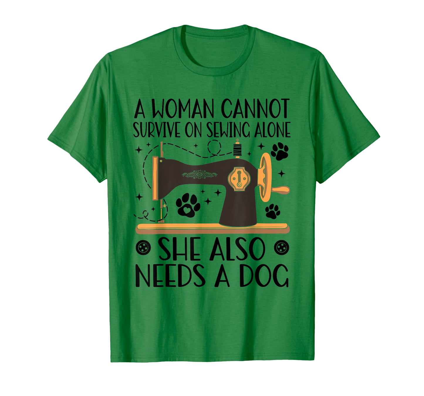 Funny Sewing Dog Lover Quilting Fabric Tailor Sewer Quilter T-Shirt for Men Women Kids