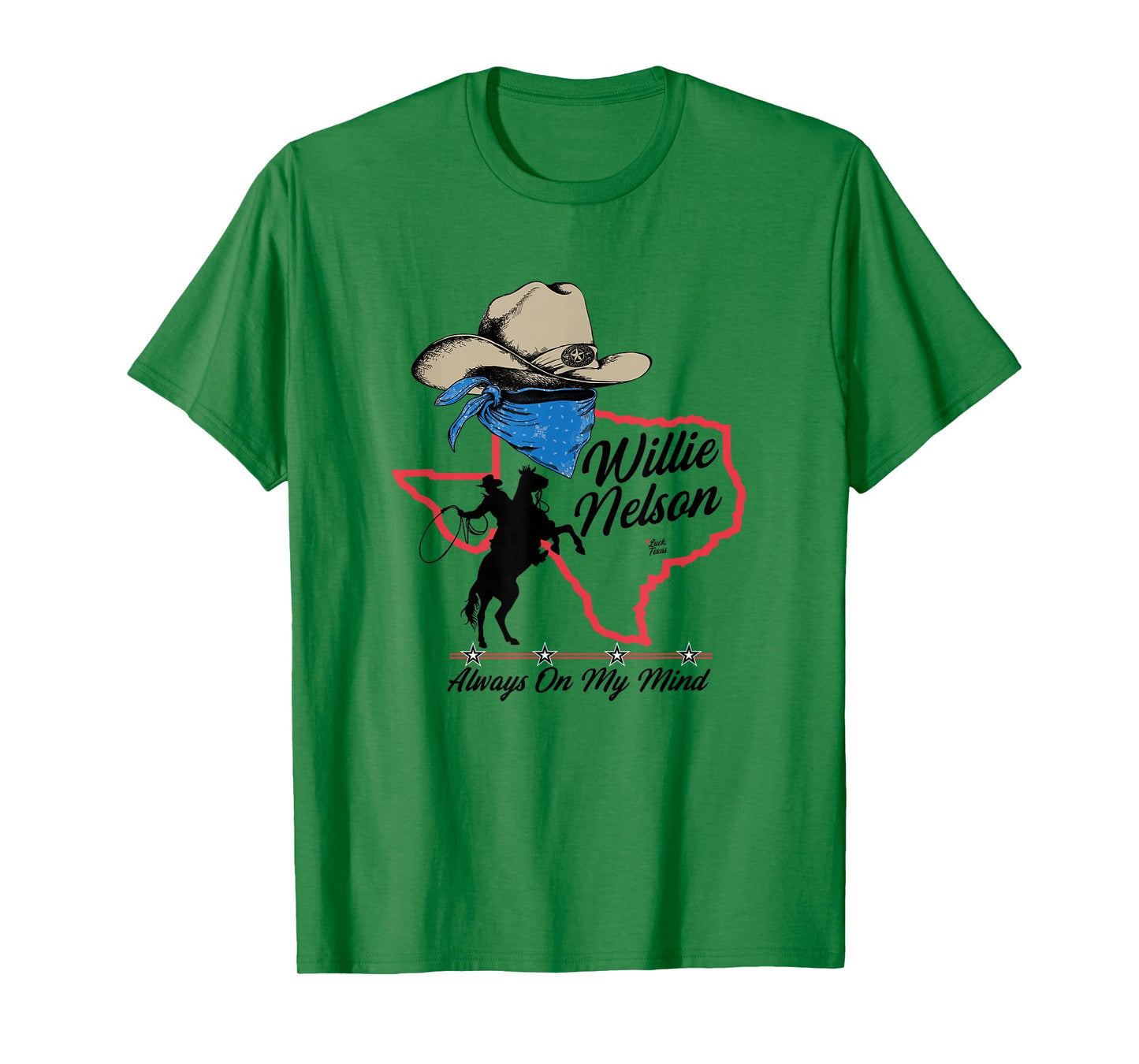 Official Willie Nelson Always On My Mind Black T-Shirt