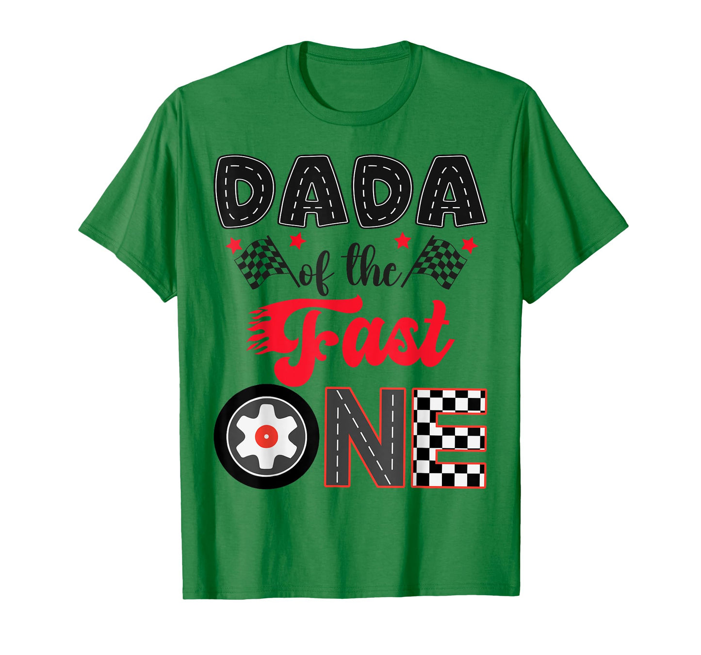 Dada Of The Fast One Car Racing Dad 1St Birthday Boy T-Shirt