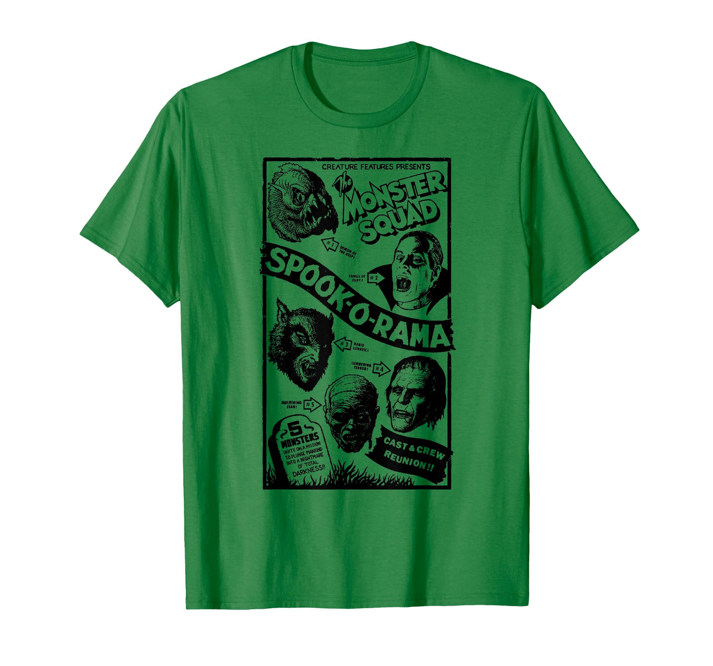 Vintage Halloween Spook-O-Rama Horror Show Monster Squad T-Shirt