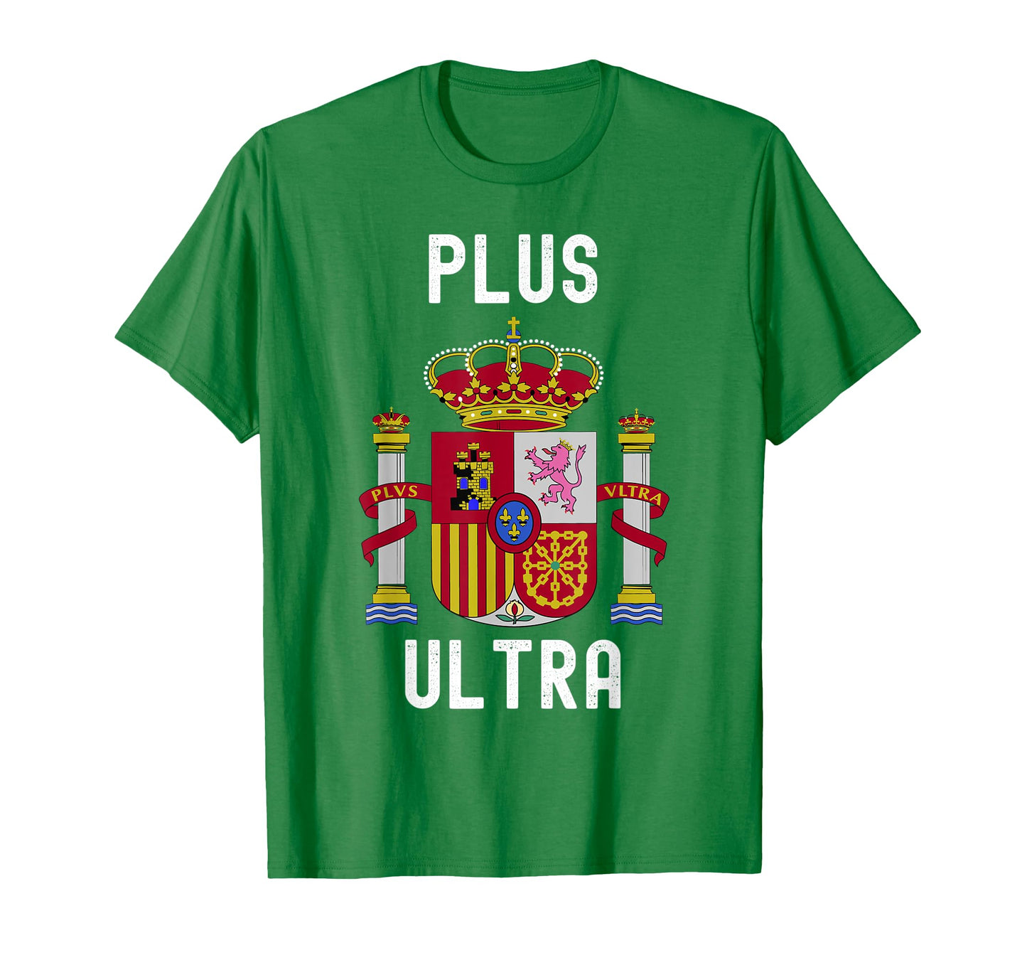 Plus Ultra Spain Flag Patriotic Kids Boys Womens Mens Red T-Shirt