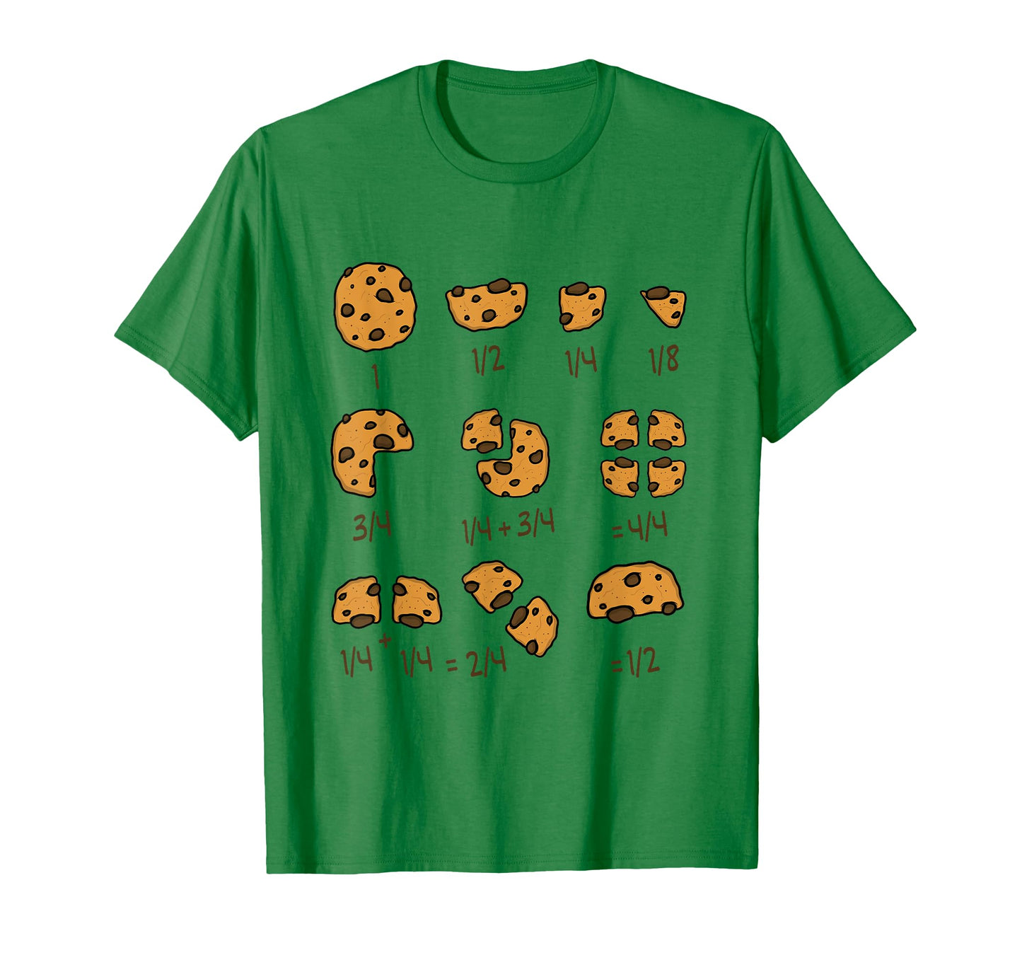 Math Teachers Chocolate Cookie Chocolate Chip Men Women Girls Kids T-Shirt