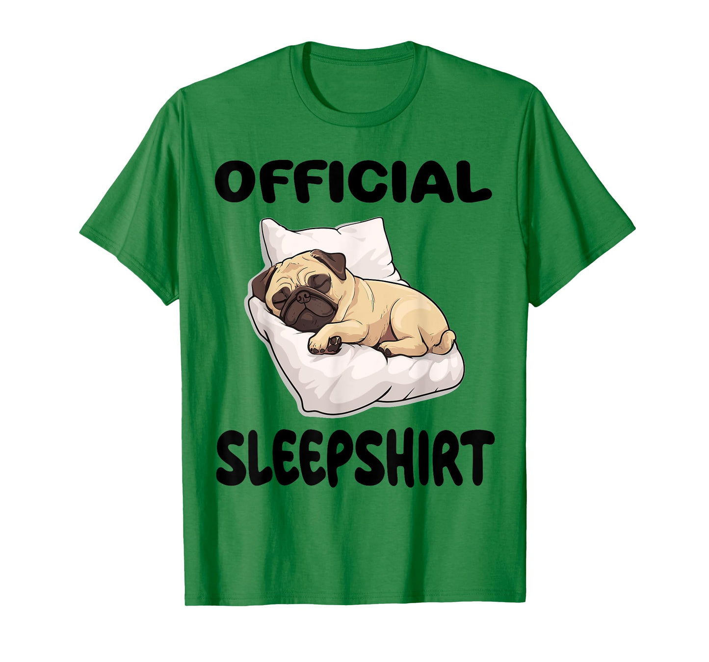 Pug Puggy Dog Official Sleepshirt Pajamas Nightgown T-Shirt
