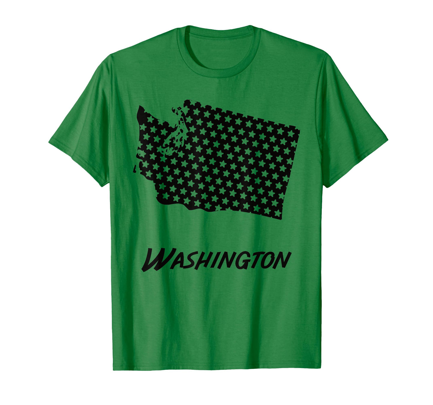 Washington USA State Outline Stars Vintage Retro Design T-Shirt