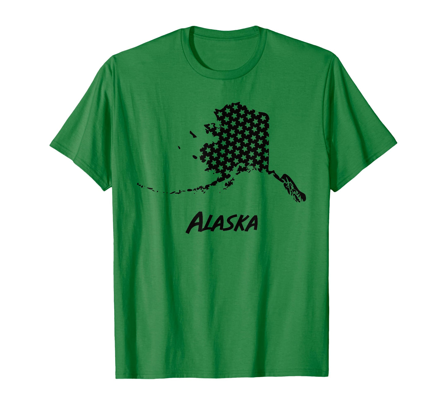 Alaska USA State Outline Stars Vintage Retro Design T-Shirt