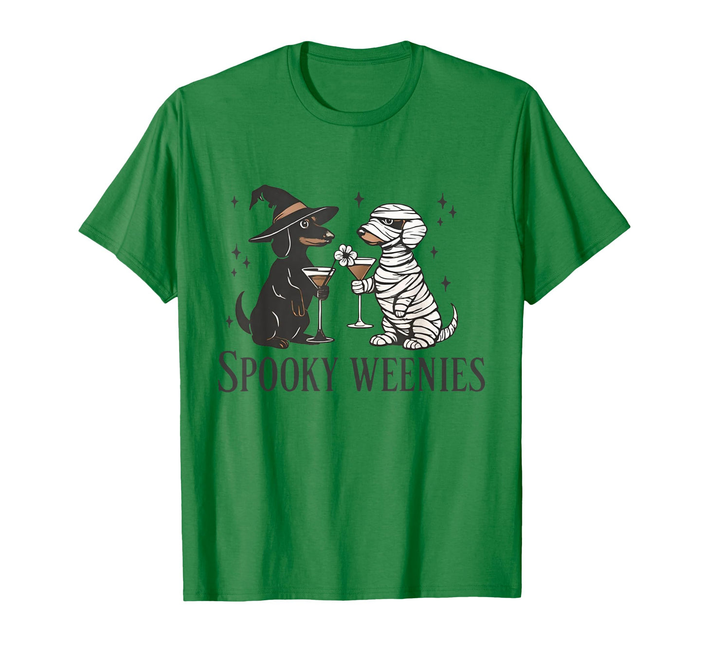 Retro Spooky Weenies Halloween Dachshund Spooky Season T-Shirt