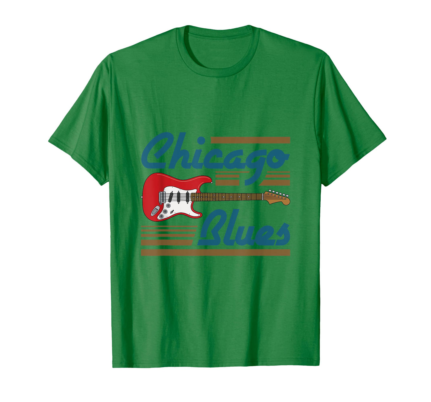 Chicago Blues Music Lover Guitar Musician Player T-Shirt