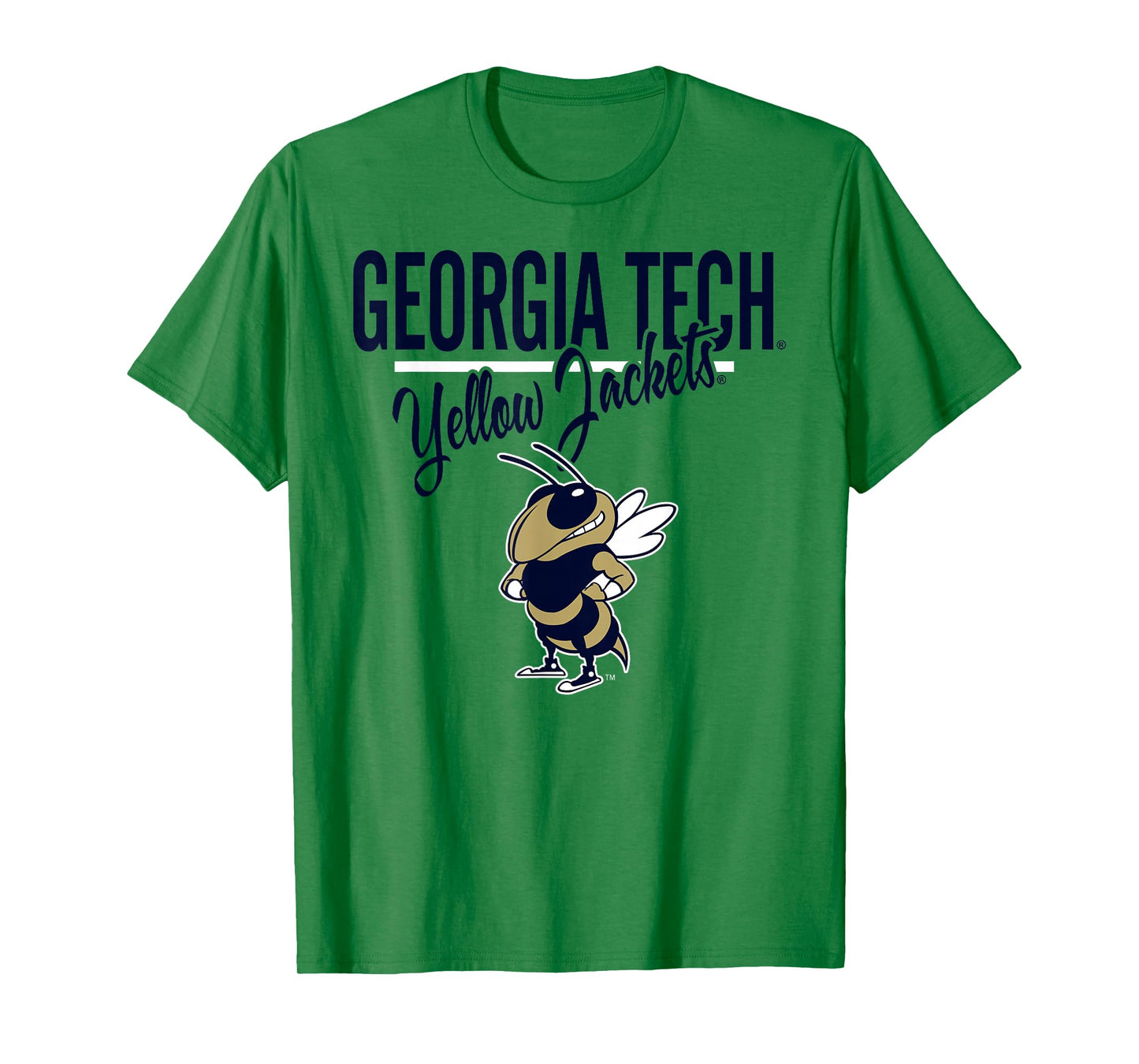 Georgia Tech Yellow Jackets Mascot Gray Officially Licensed T-Shirt