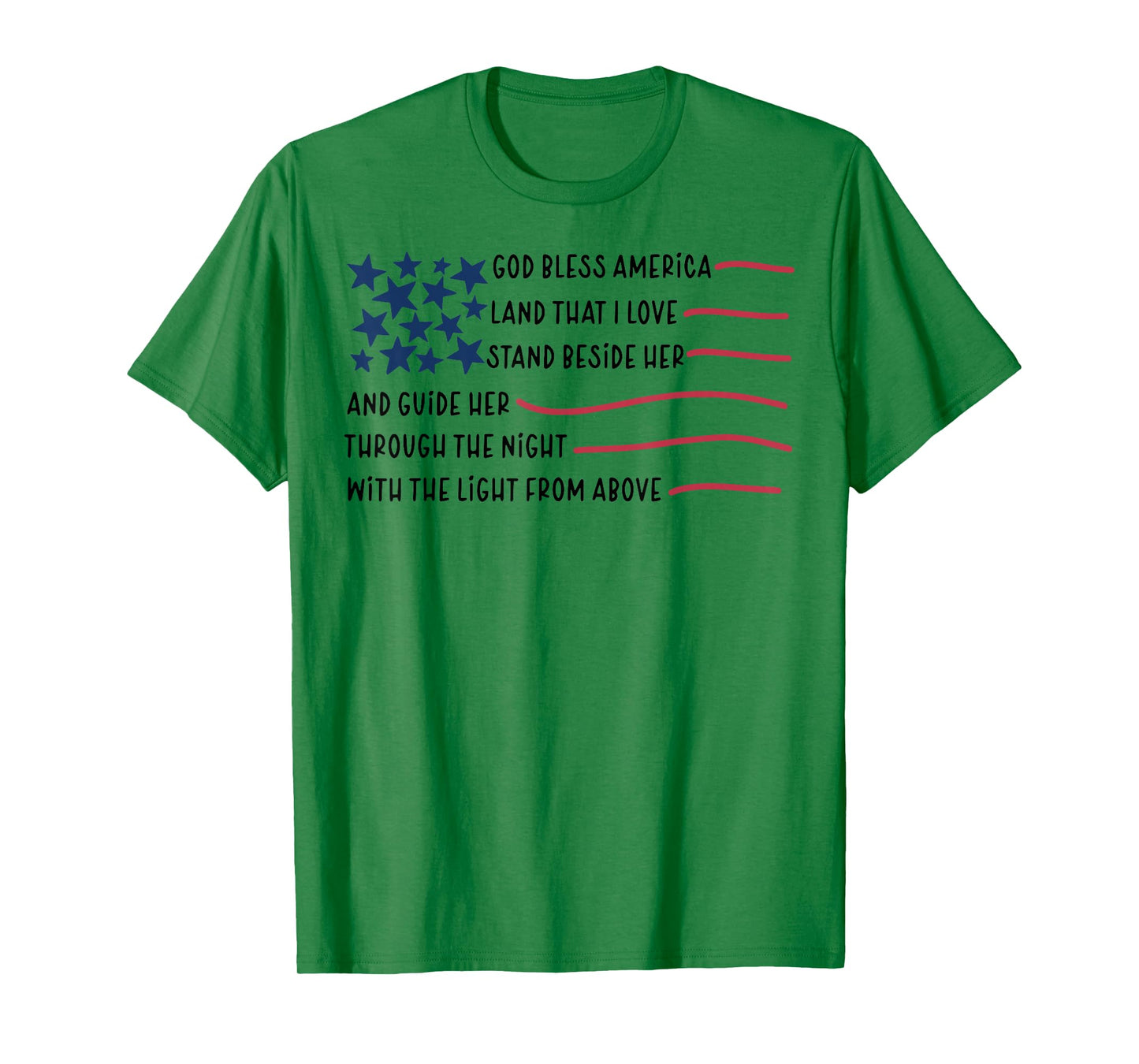 God bless America Land That I Love Stand Beside Her T-Shirt
