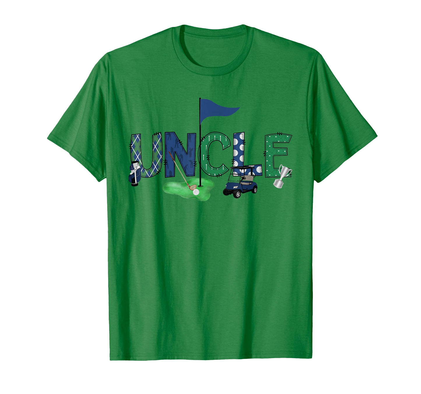Uncle Of The Birthday Boy Hole in One Golf Sport Matching T-Shirt