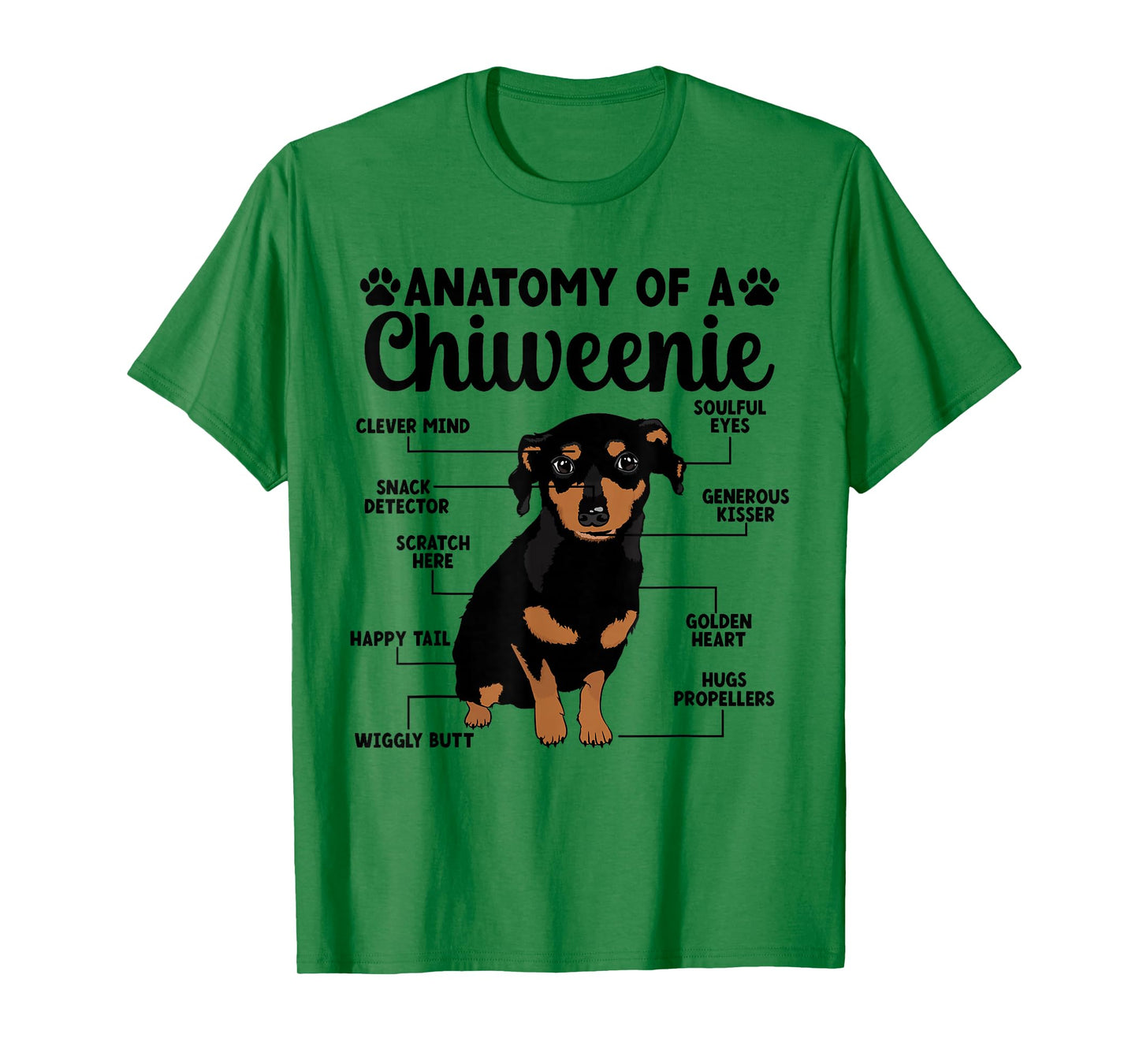 Anatomy Of A Chiweenie Owner Chiweenie Mom Chiweenie Dad T-Shirt