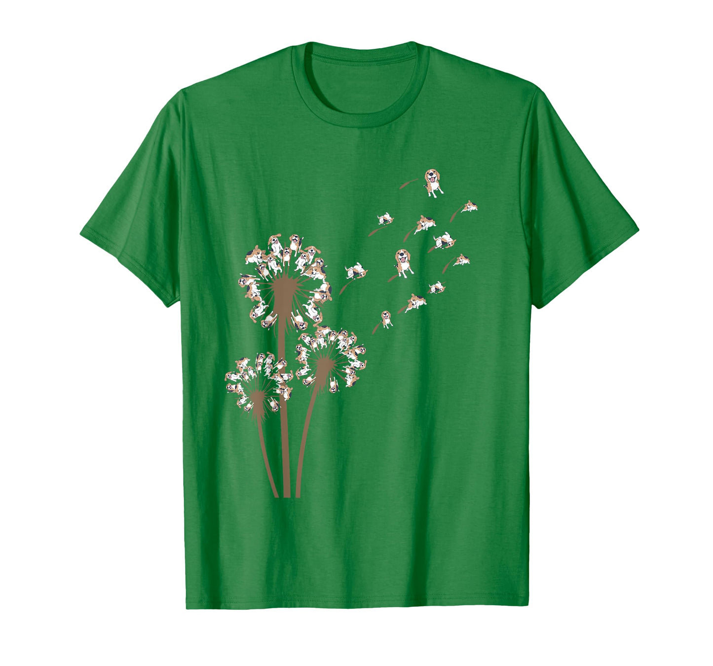 Beagle Flower Fly Dandelion Funny Dog Lover Dog Dad Men Women Kids T-Shirt