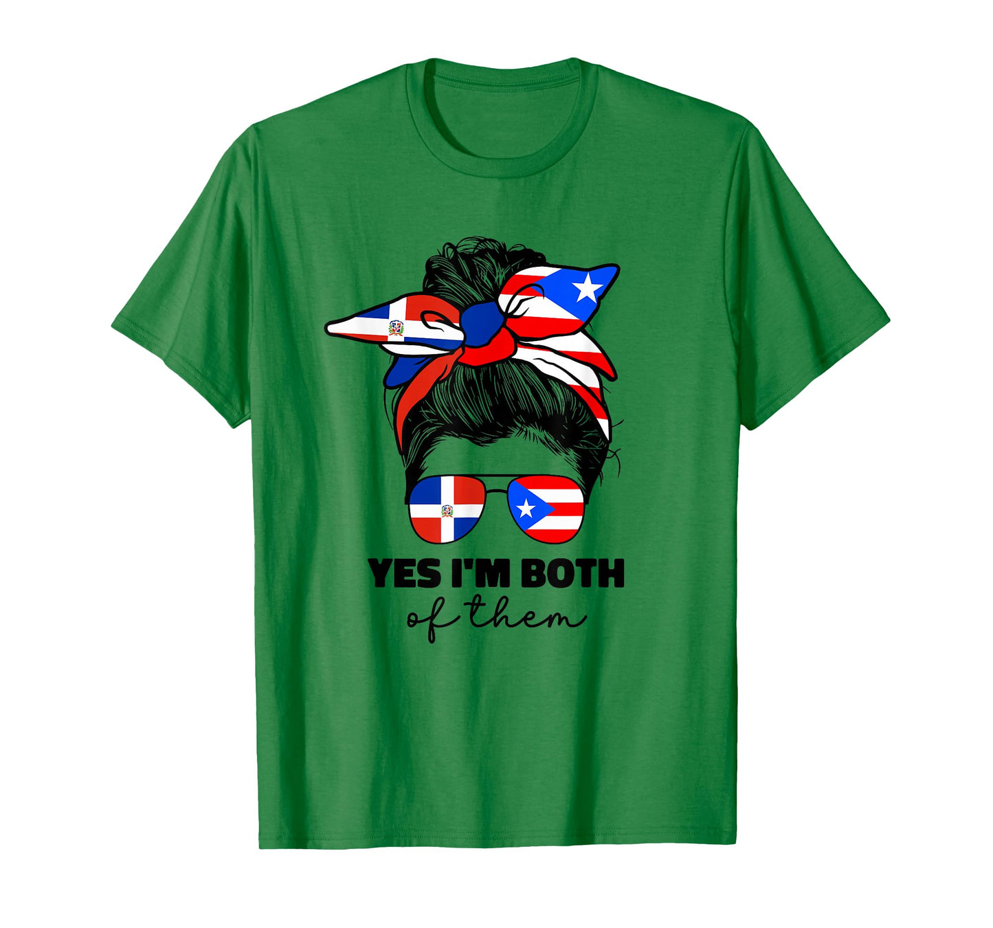 DominiRican Girl Women Dominican And Puerto Rican Rico Flag T-Shirt