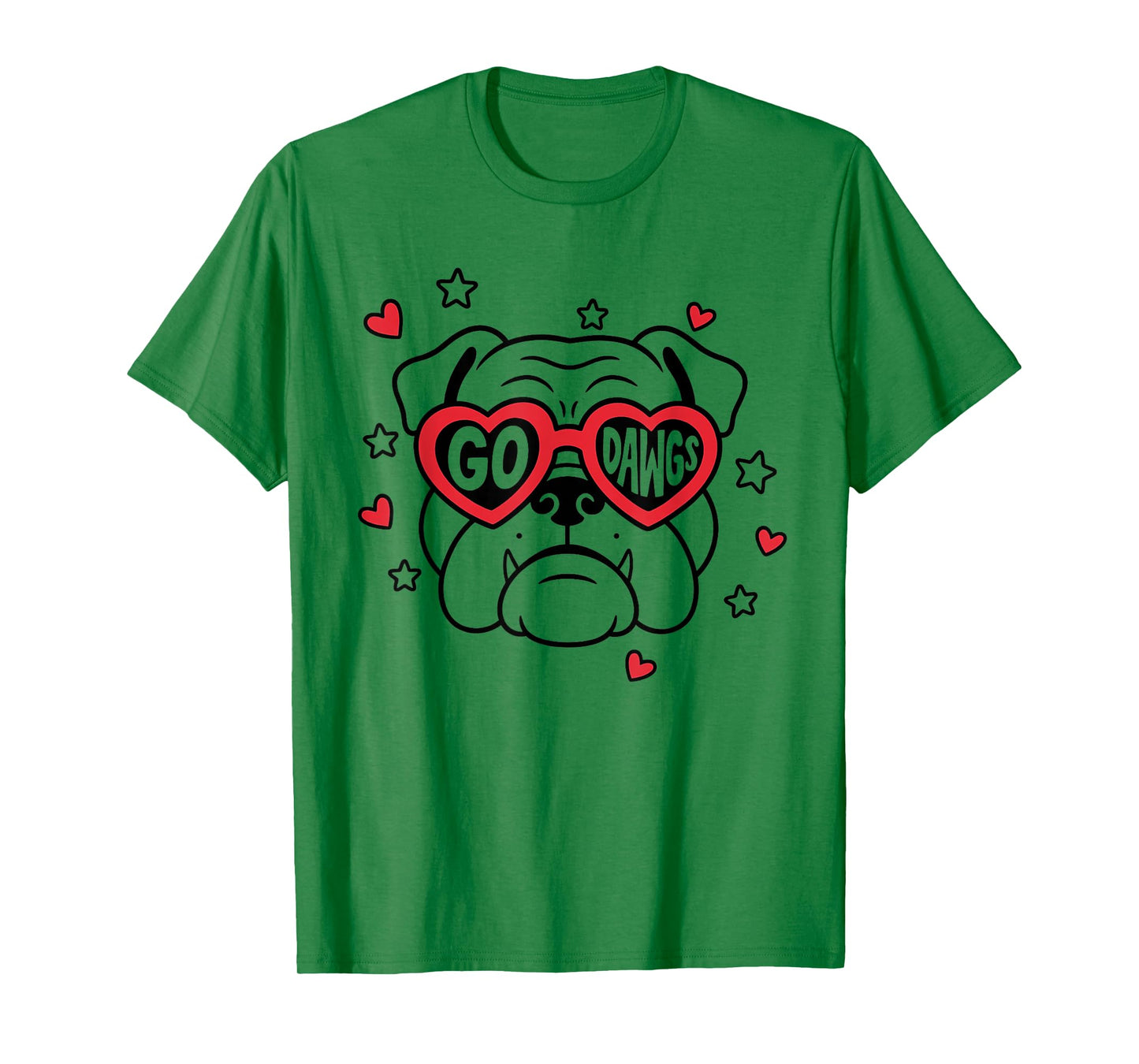 Awesome I Love Bulldogs, Go Dawg for Men Women Kids T-Shirt