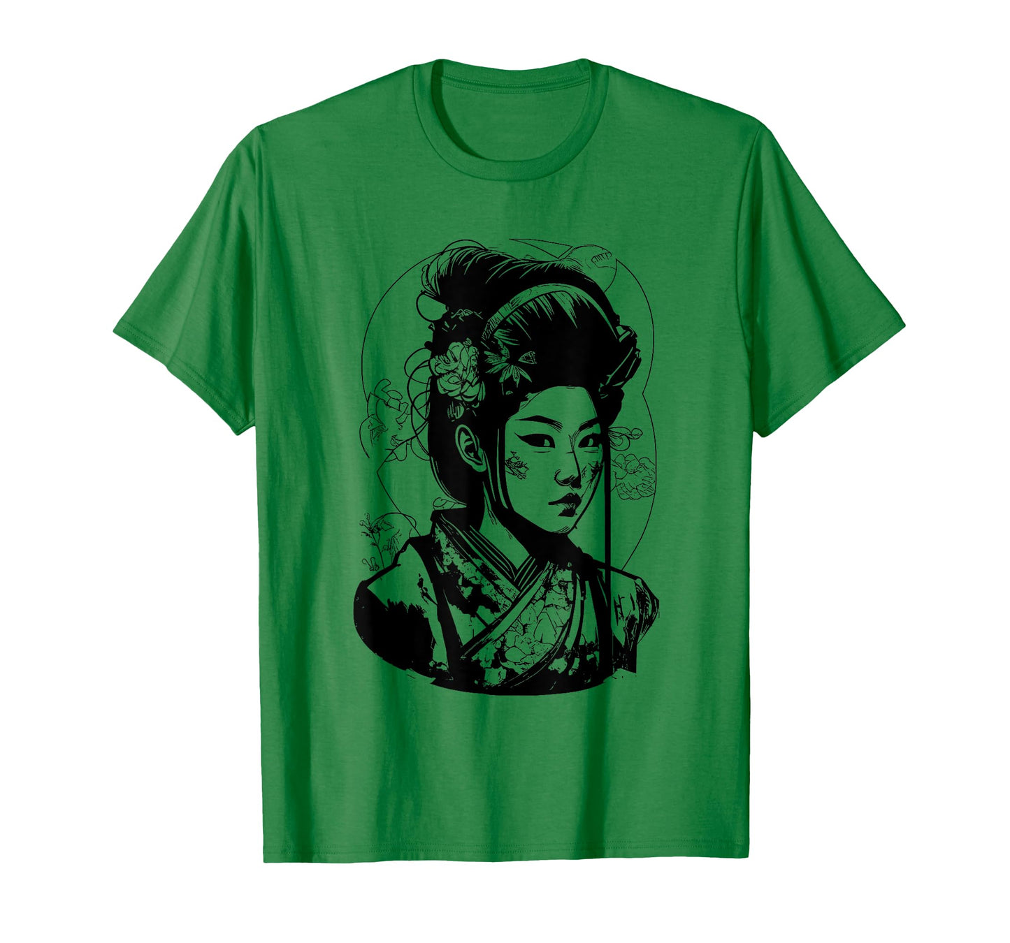 Comic Drawing of a Japanese Manga Geisha T-Shirt