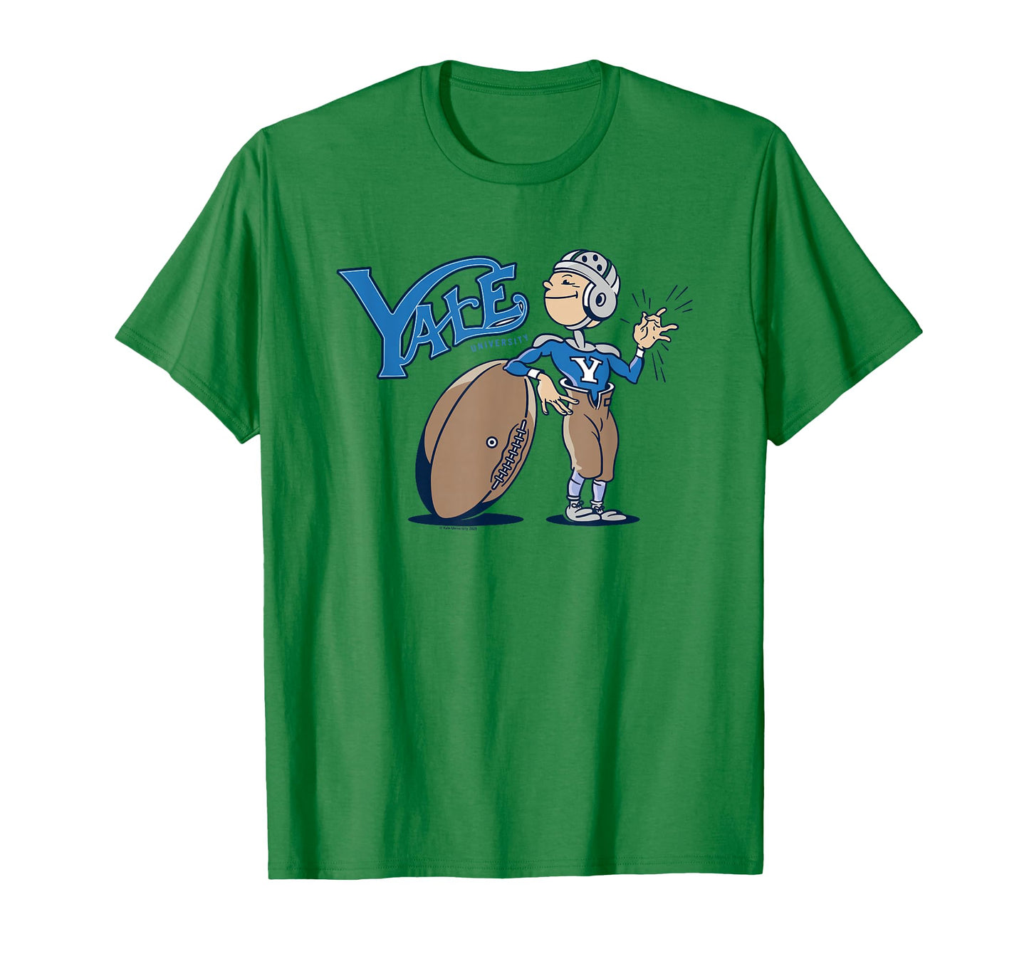 Yale University Funny Cartoon Football Player T-Shirt