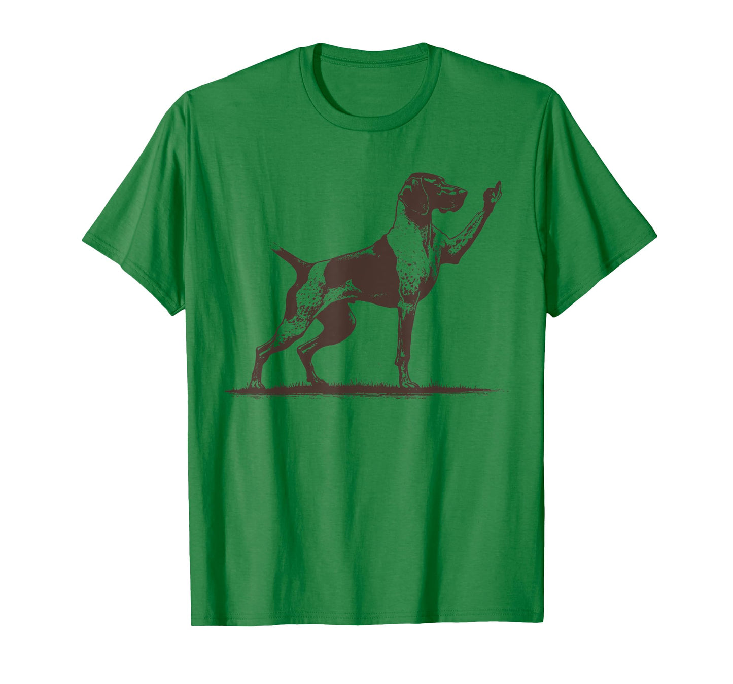 Rude Pointer Dog German Shorthair Dog Midle Finger Hand T-Shirt