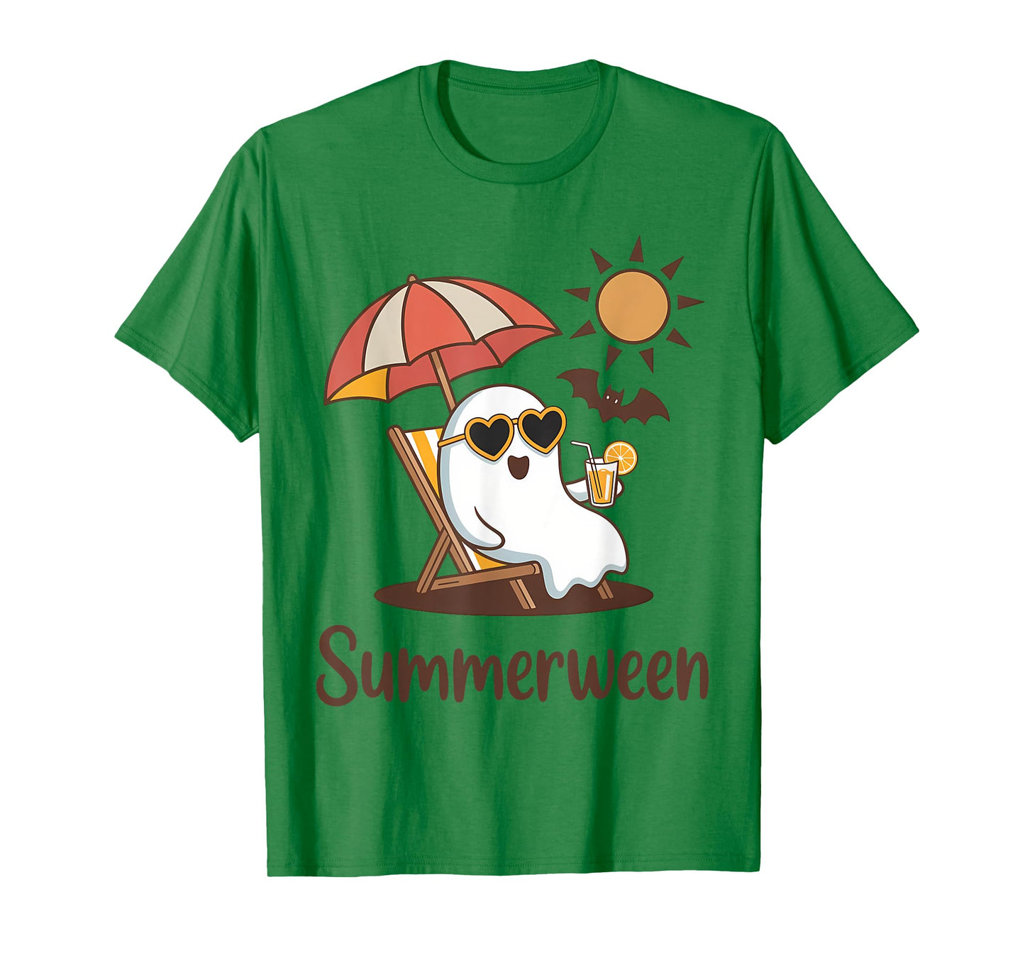 Funny Summerween Cute Spooky Summer Ghost Halloween Lover T-Shirt