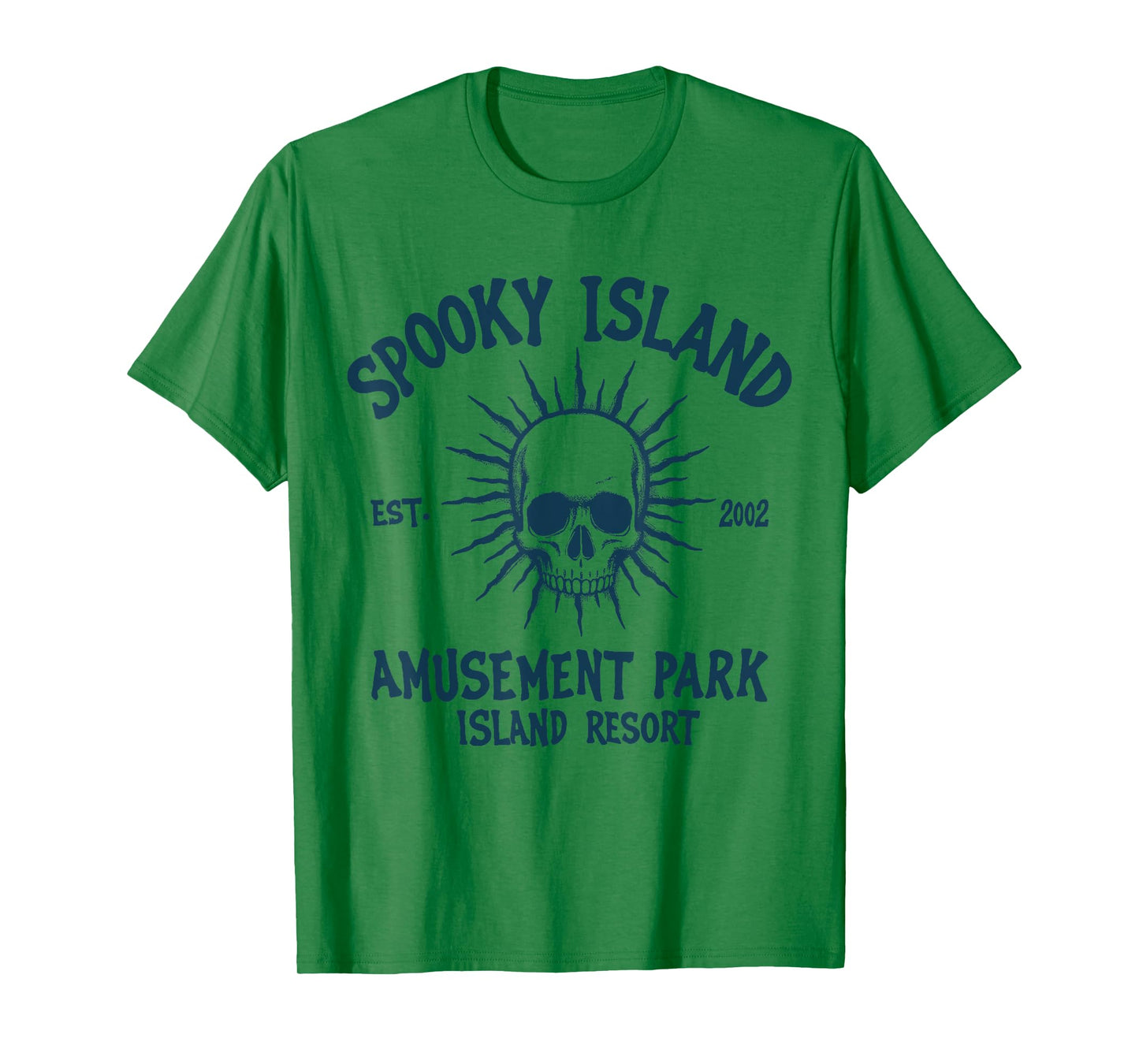 Vintage Spooky Island Amusement Park Island Men Women T-Shirt