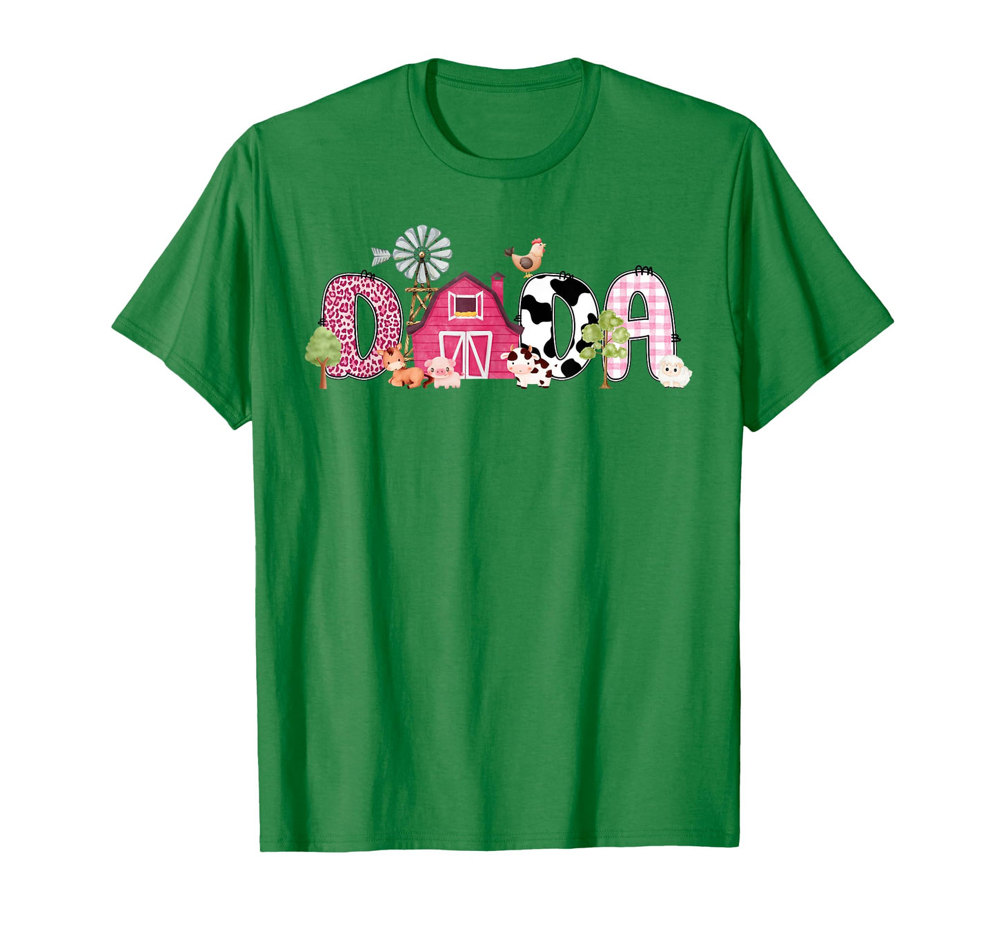 Dada Farm Animal Birthday 1st Family Matching Party Dad T-Shirt