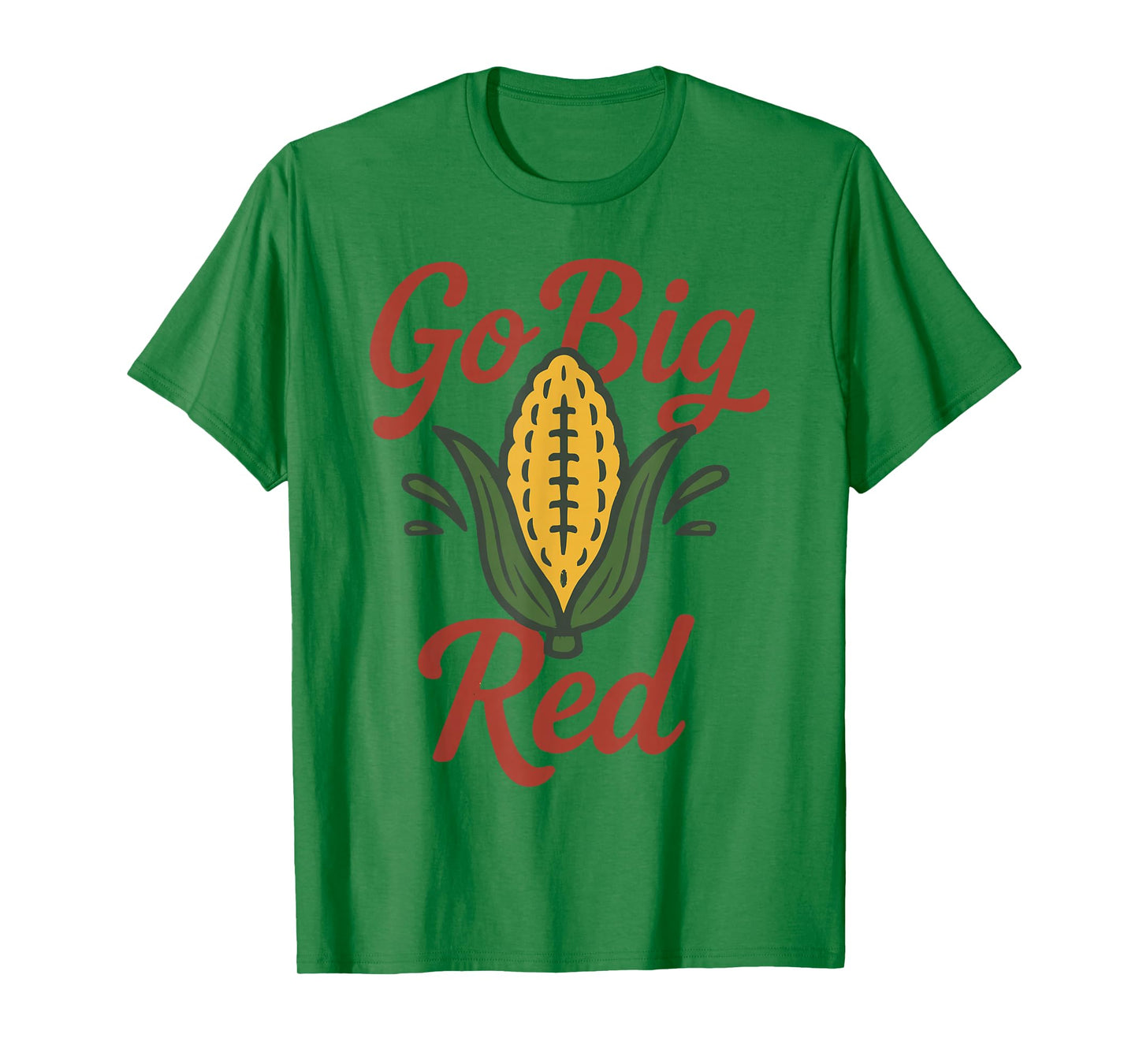 Corn Power Red Spirit Design for Football Fans T-Shirt