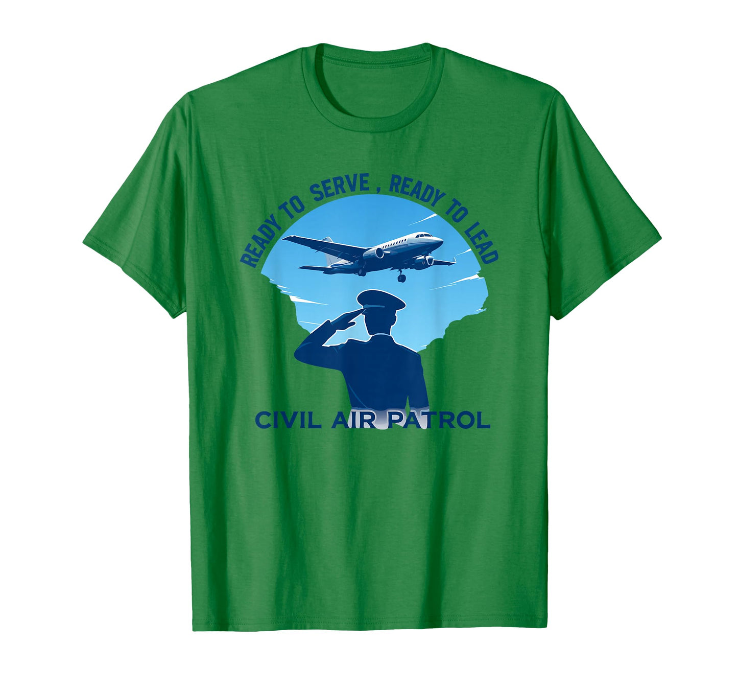 Ready to Serve Ready to Lead Civil Air Patrol Aviation T-Shirt