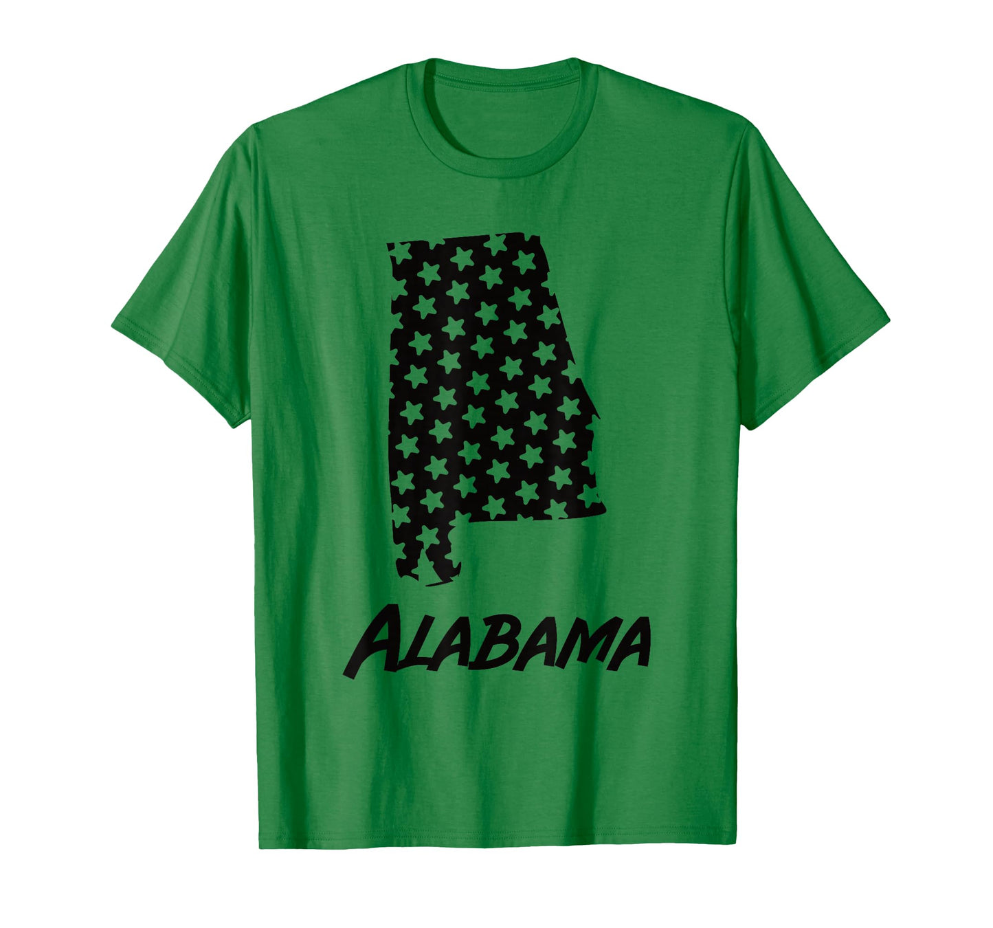 Alabama USA State Outline Stars Vintage Retro Design T-Shirt