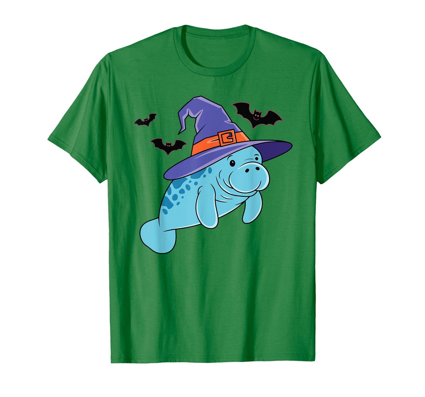 Lazy Witch Manatee Halloween Sea Cow Costume Kids T-Shirt