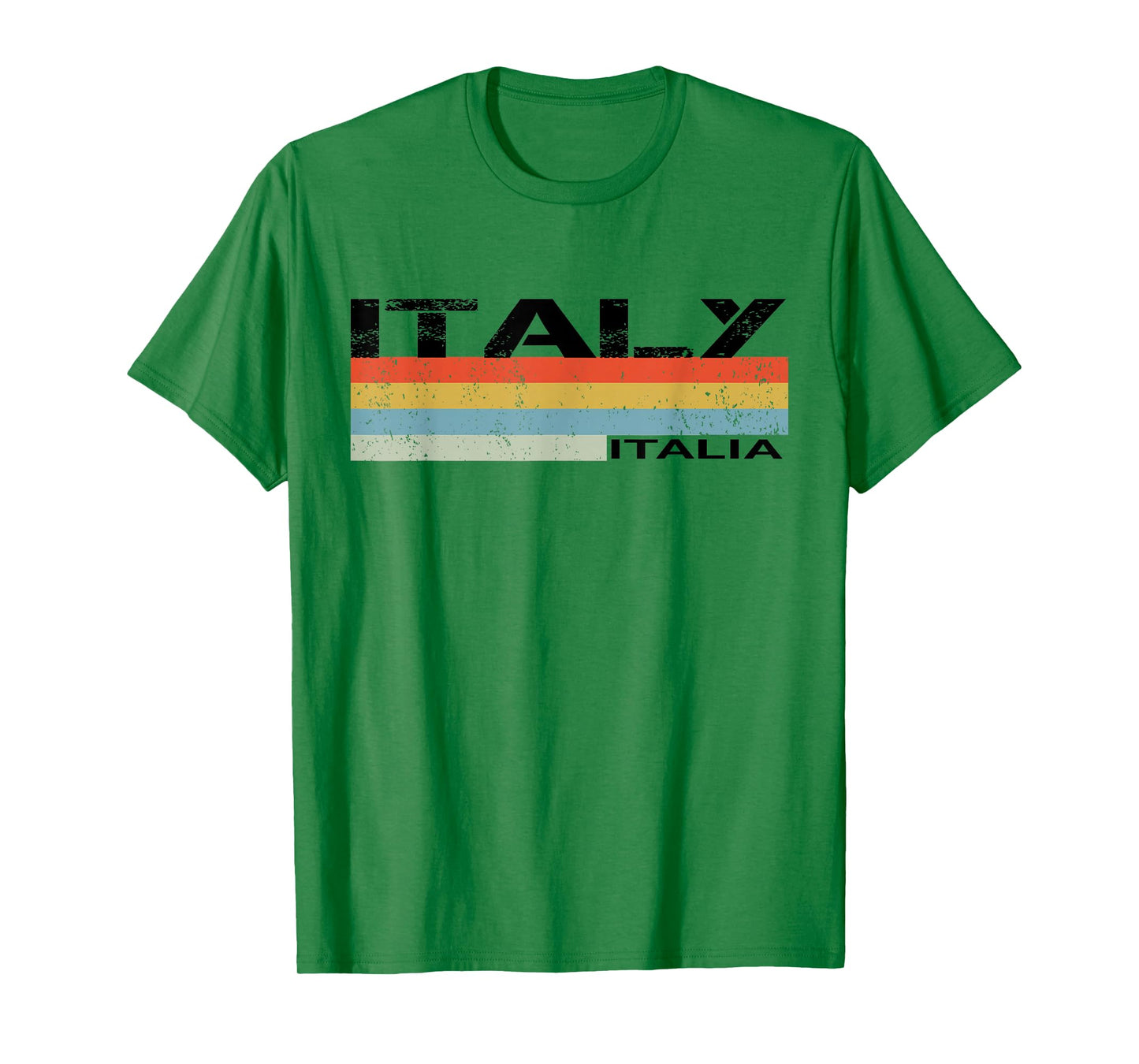 Italian Italy Italia Vintage Stripes T-Shirt