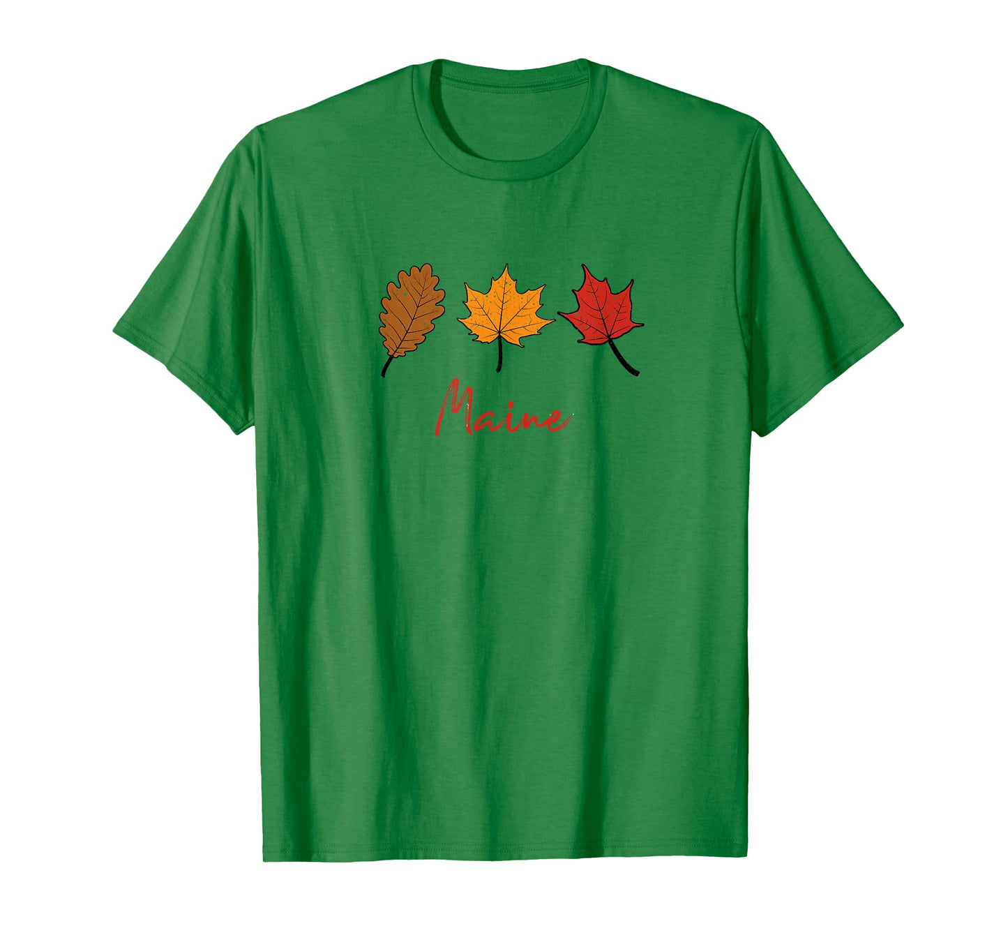 Maine Fall Foliage Autumn Leaf Peeping Oak Maple Leaves T-Shirt