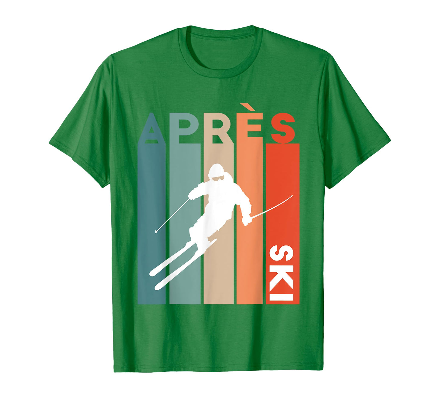 Retro vintage skiing ski skier retro vintage apres ski T-Shirt