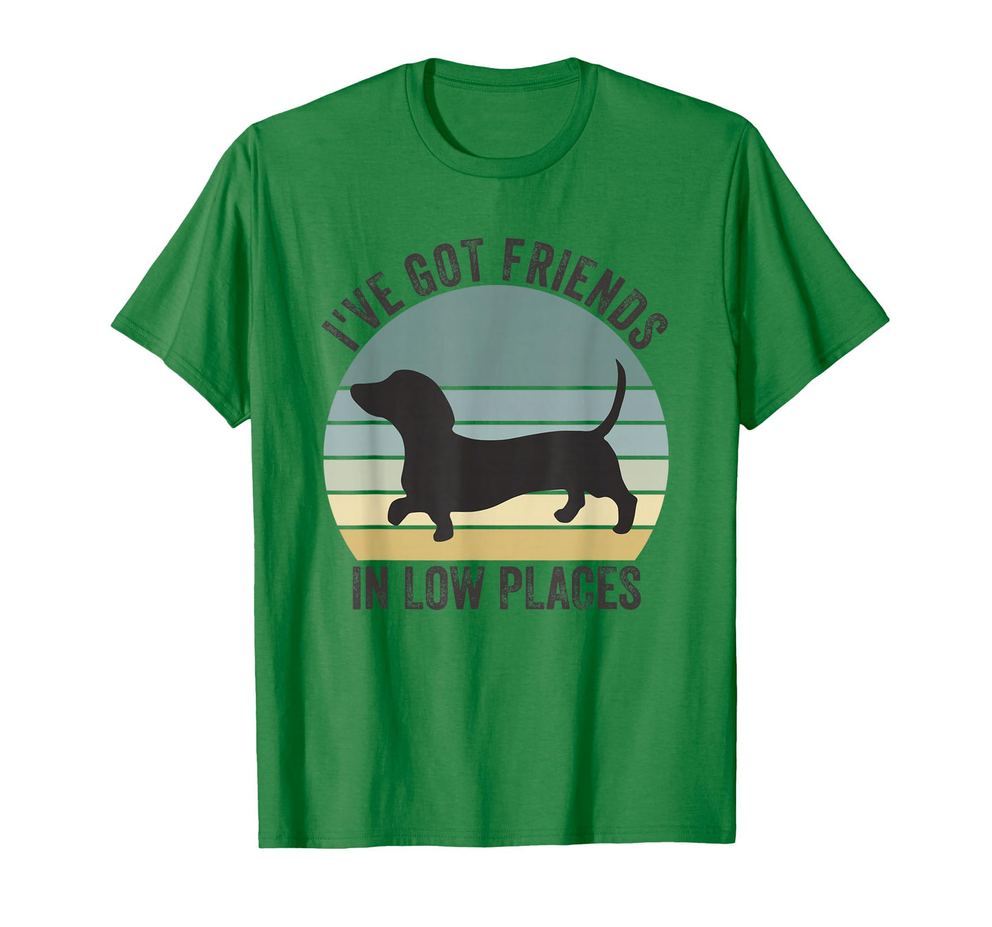 Dachshund I've Got Friends in Low Places Dog T-Shirt