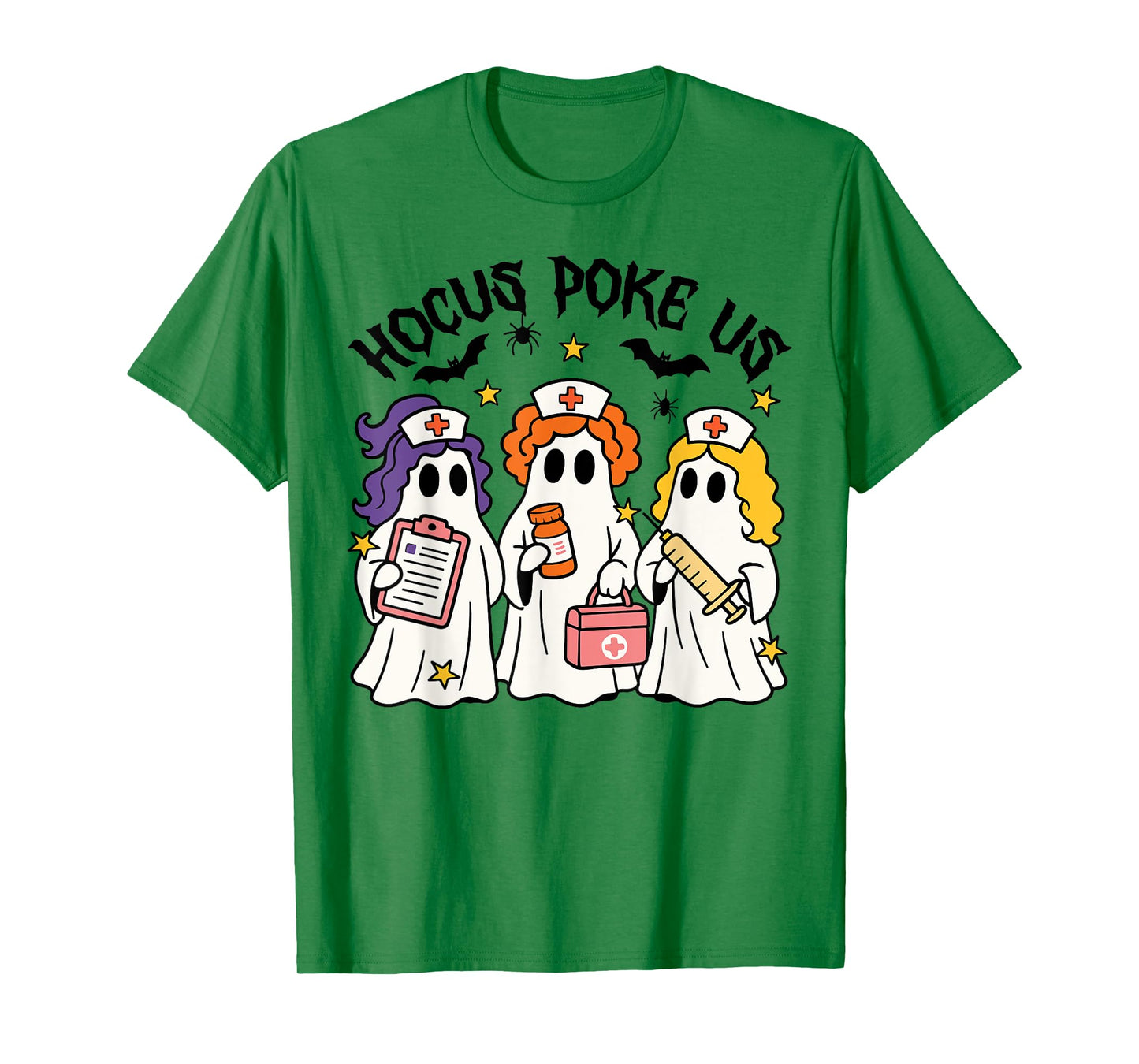 Funny Witches Nurse Spooky Nurse Halloween Season Nursing T-Shirt