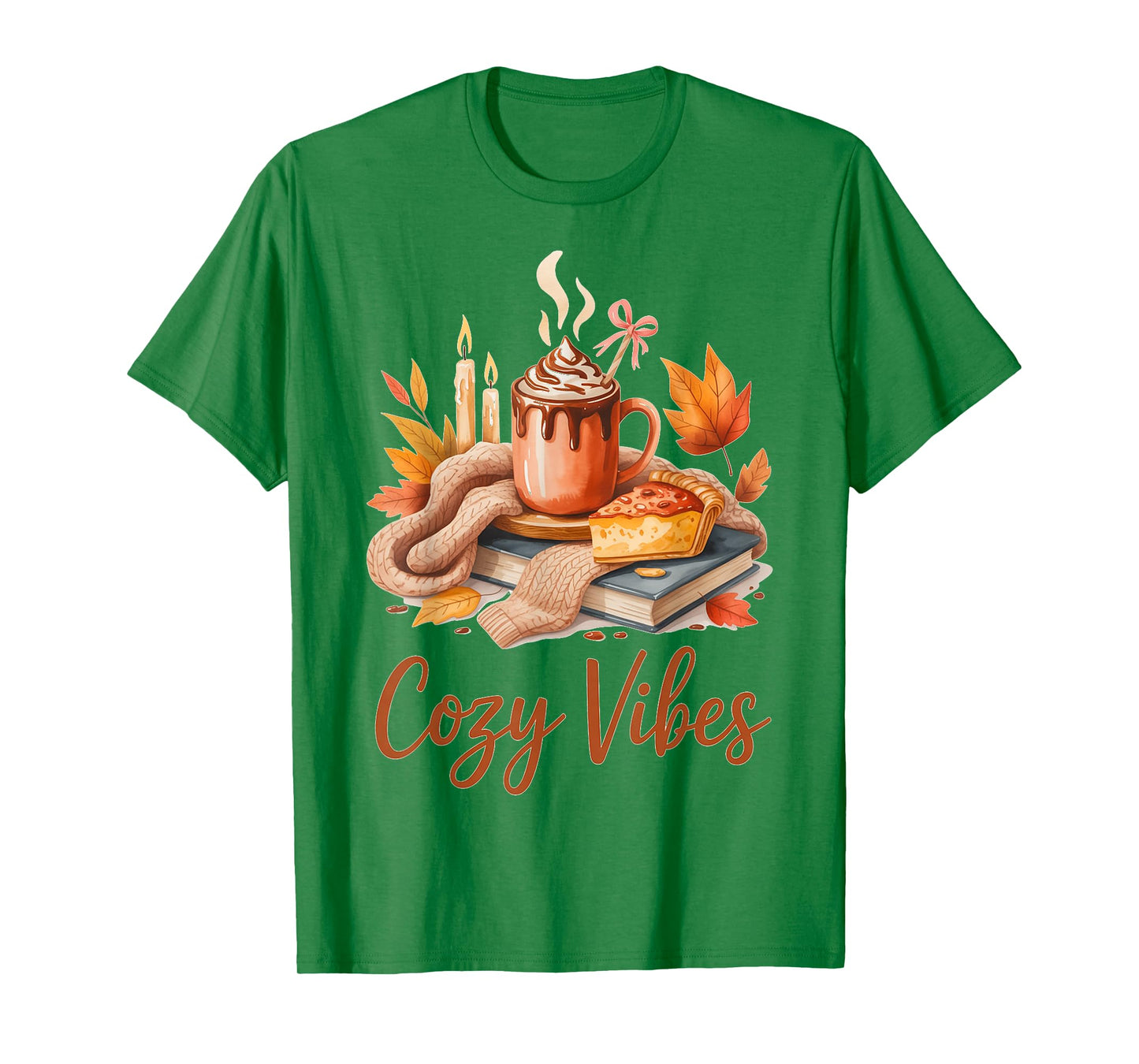 Cozy Vibes for Fall Lovers Relaxing at Home T-Shirt