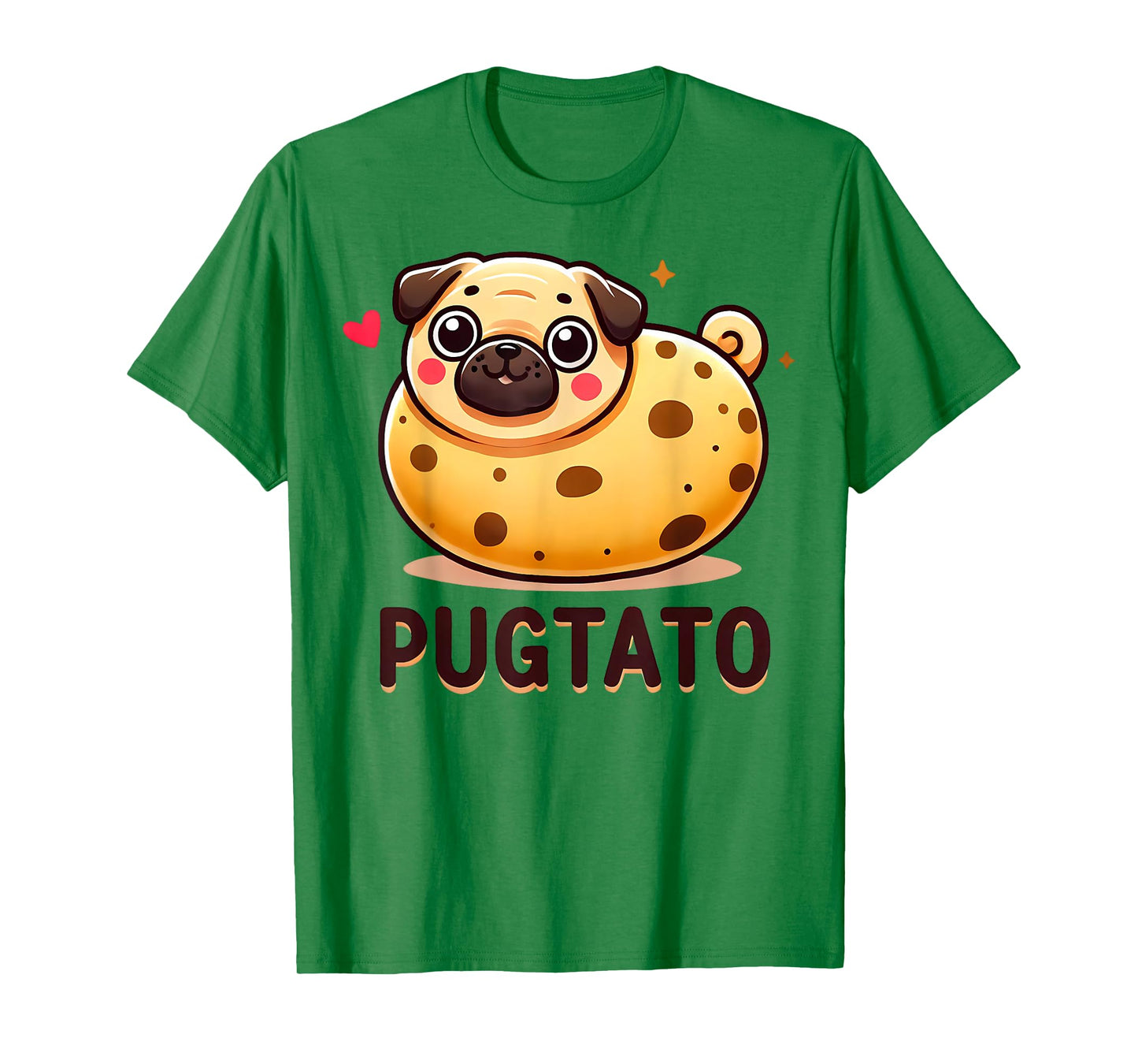 Pugtato Funny Pug Potato Dog Lover Pun T-Shirt for Men Women Girls Kids